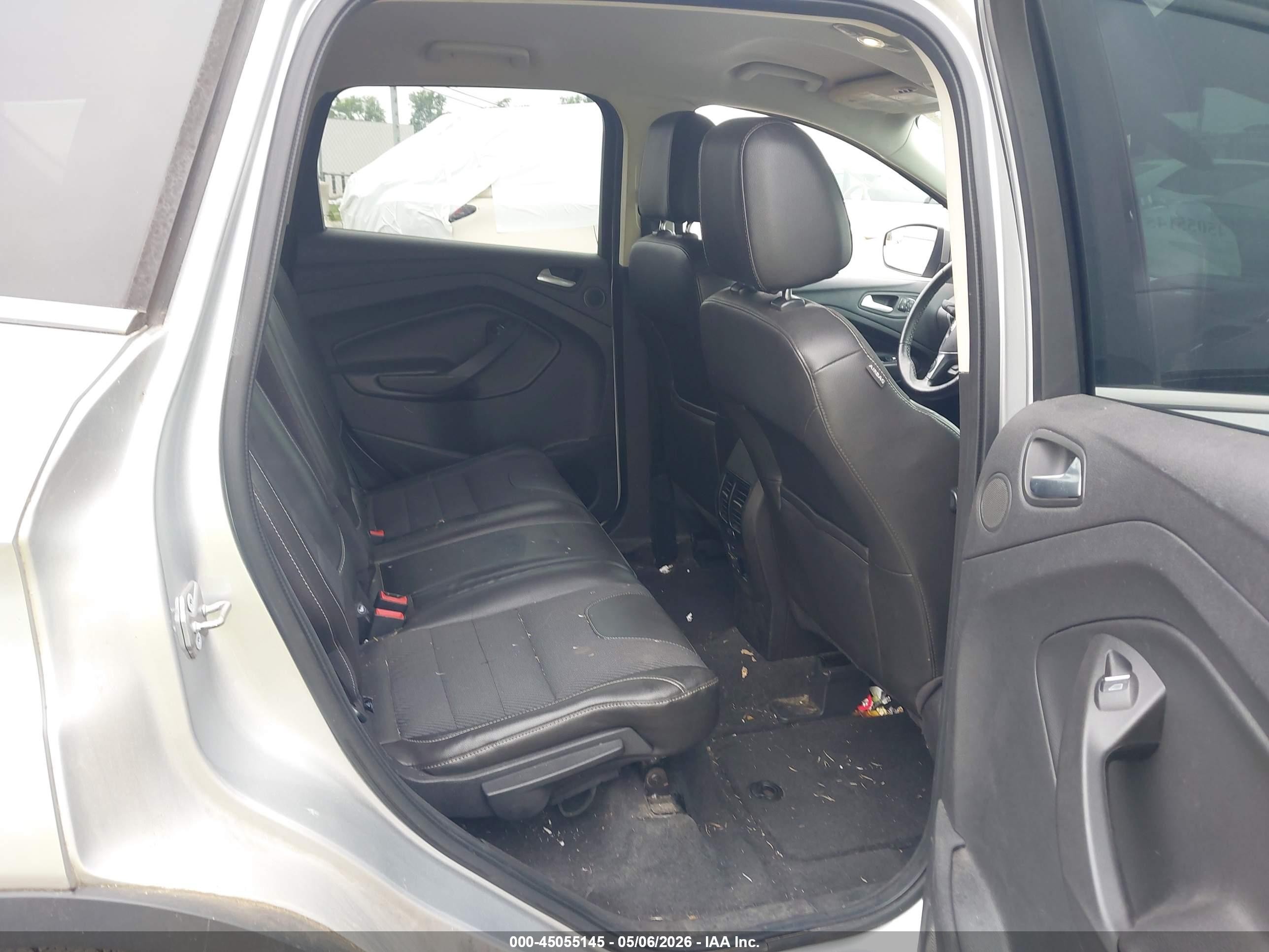 2013 Ford Escape Titanium Silver vin: 1FMCU0J96DUB60490