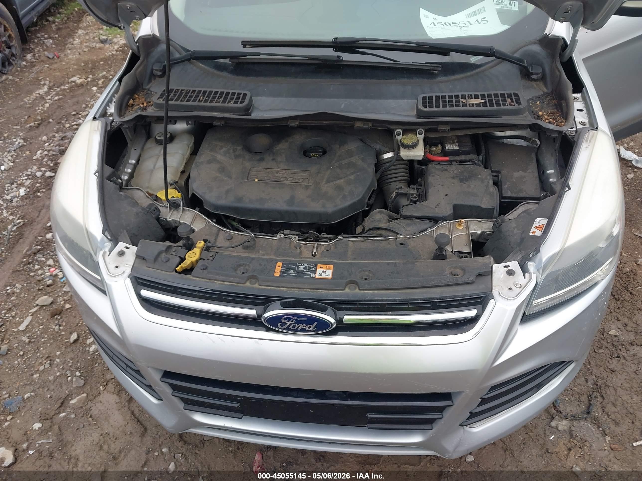2013 Ford Escape Titanium Silver vin: 1FMCU0J96DUB60490