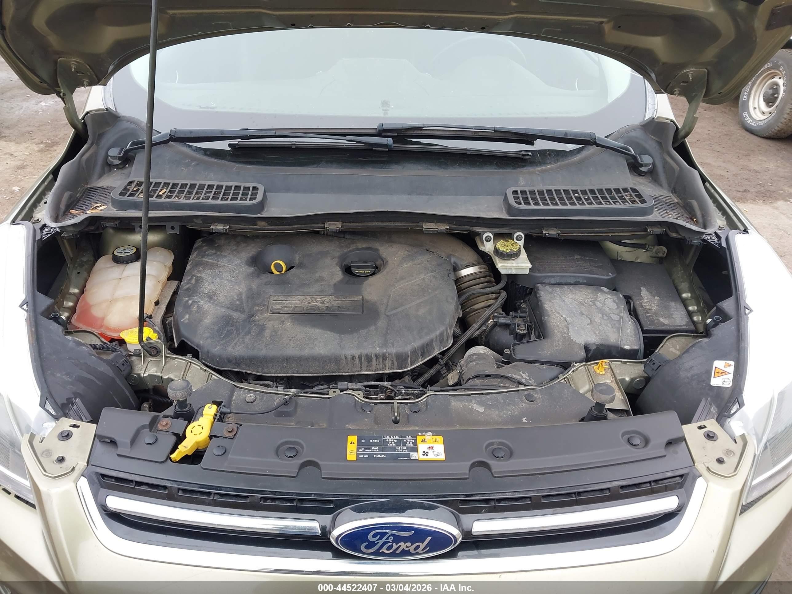 2013 Ford Escape Titanium Зеленый vin: 1FMCU0J96DUC42753