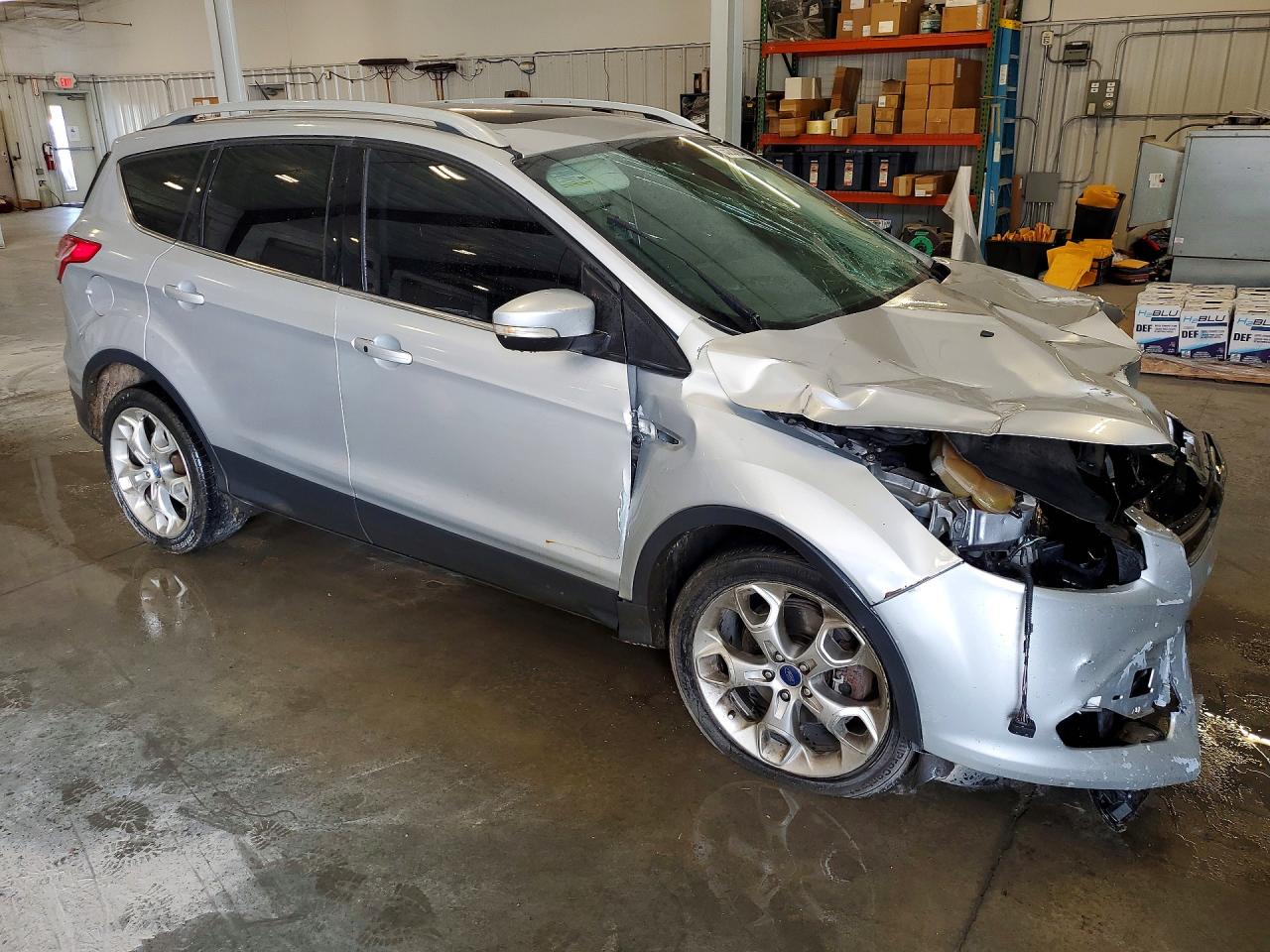 2013 Ford Escape Titanium Silver vin: 1FMCU0J96DUC55745