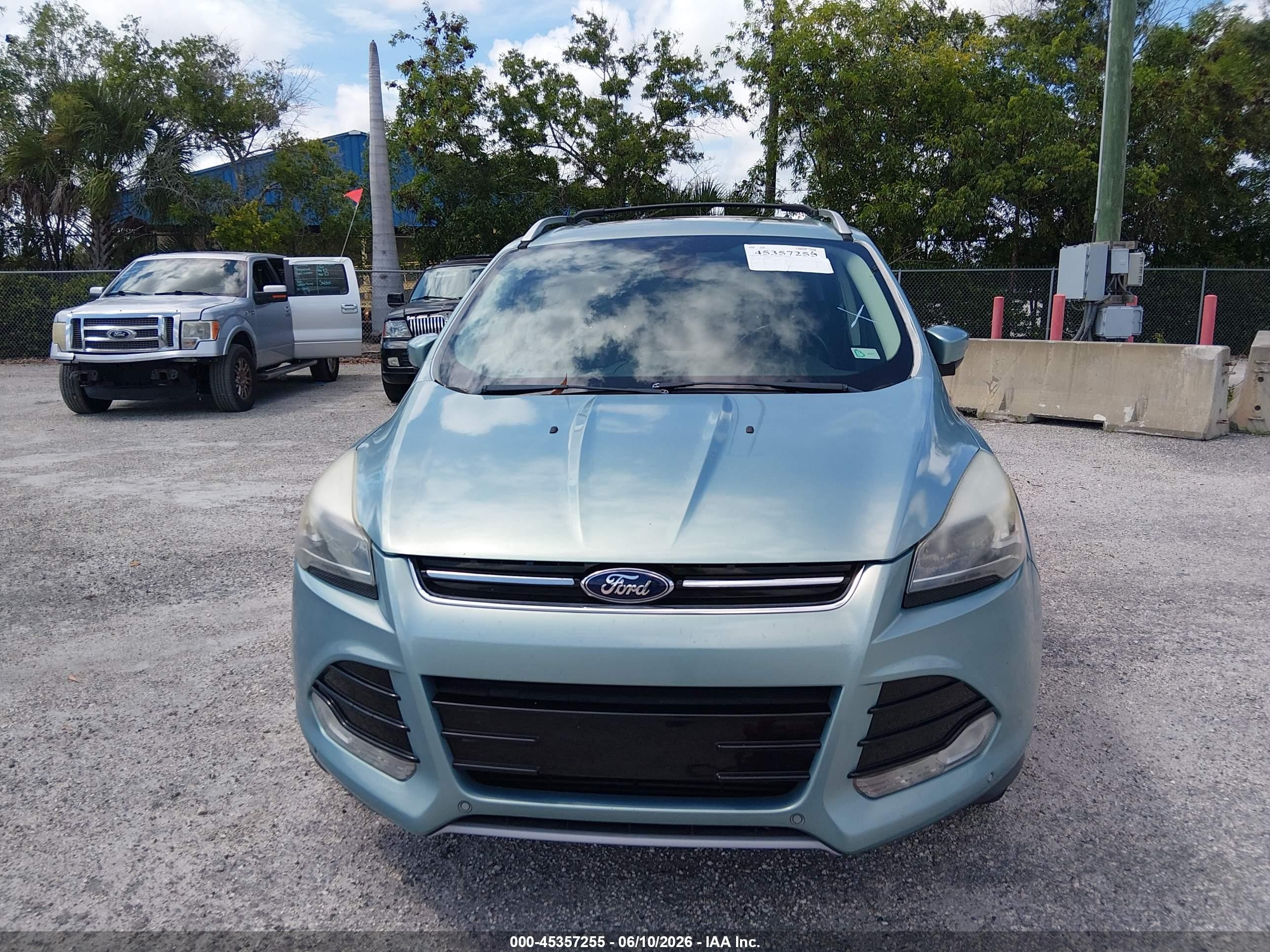 2013 Ford Escape Titanium Light Blue vin: 1FMCU0J96DUD33117