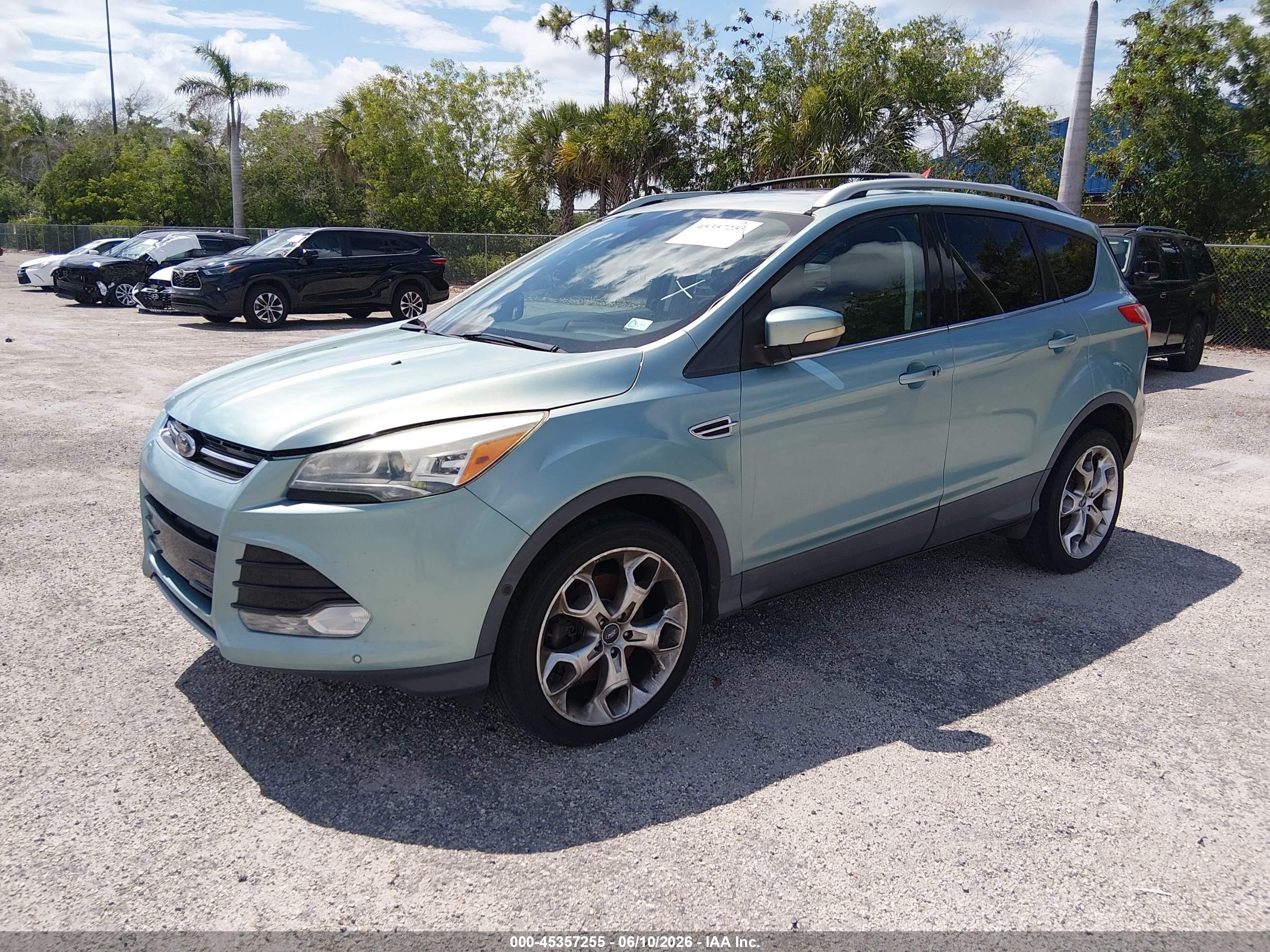 2013 Ford Escape Titanium Light Blue vin: 1FMCU0J96DUD33117