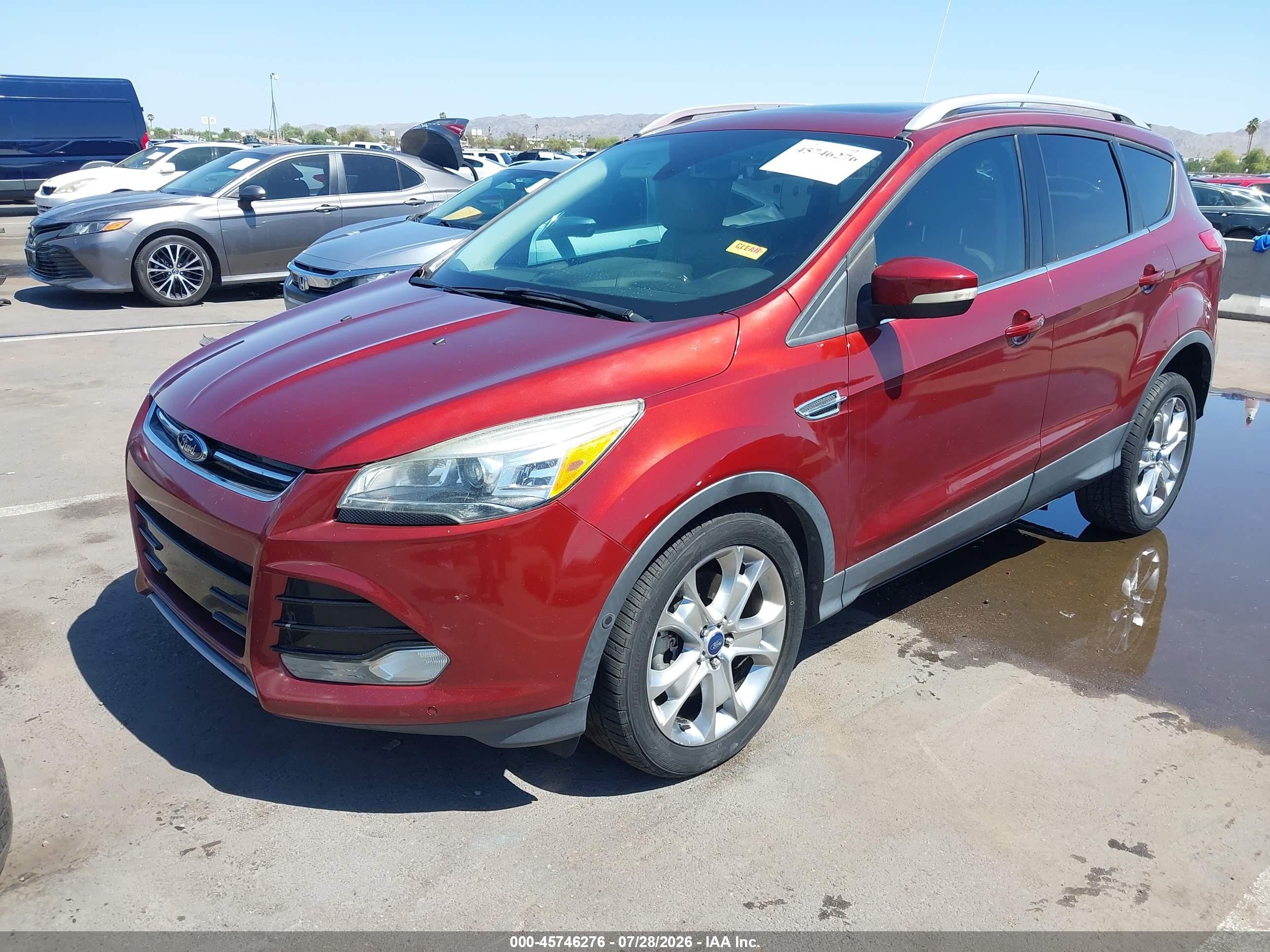 2014 Ford Escape Titanium Orange vin: 1FMCU0J96EUA05648