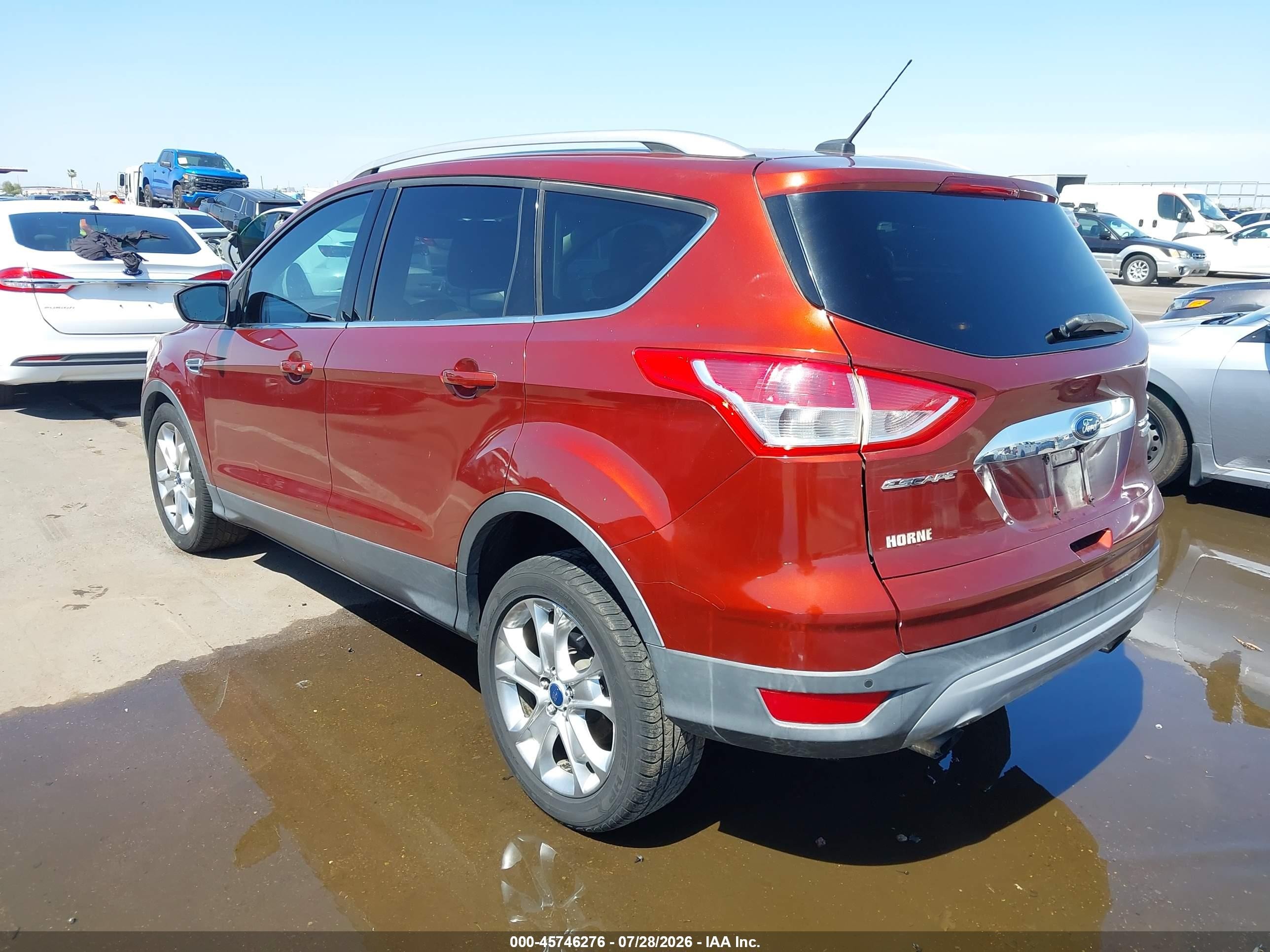 2014 Ford Escape Titanium Orange vin: 1FMCU0J96EUA05648