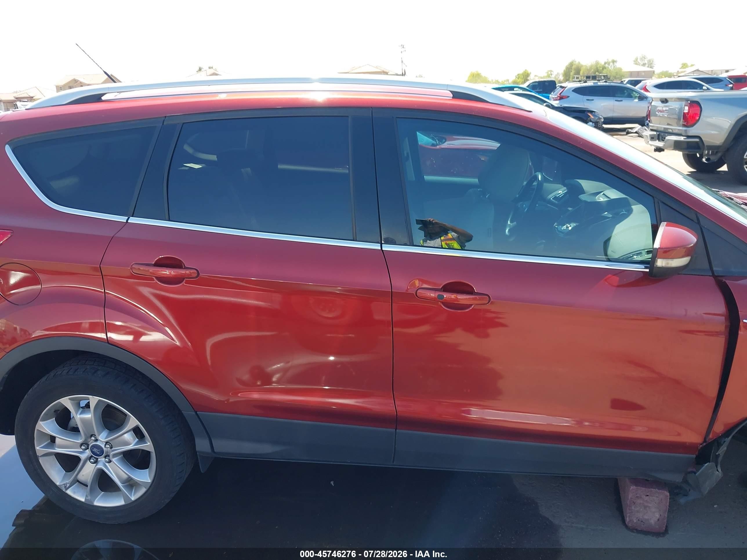 2014 Ford Escape Titanium Orange vin: 1FMCU0J96EUA05648