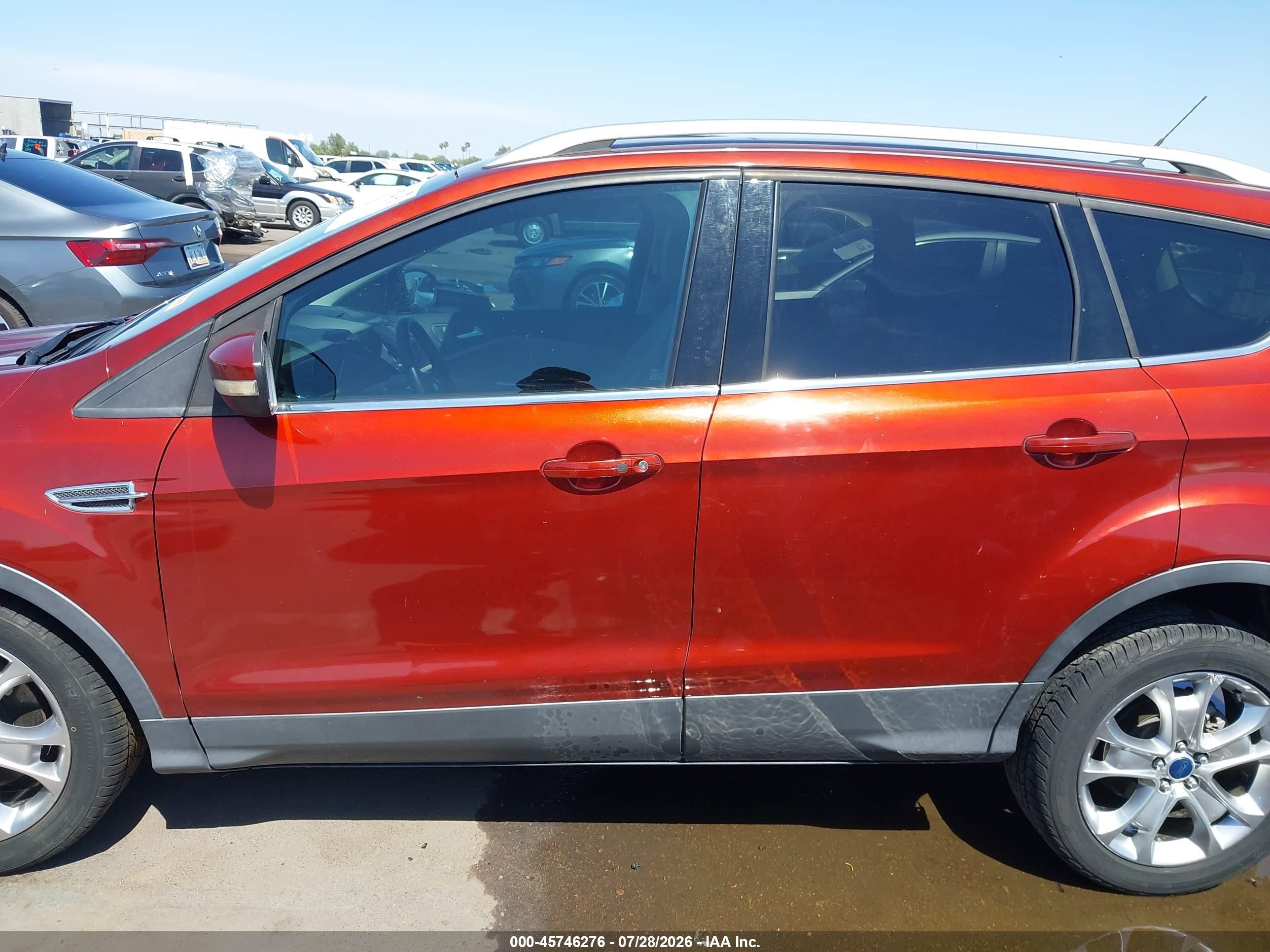 2014 Ford Escape Titanium Orange vin: 1FMCU0J96EUA05648