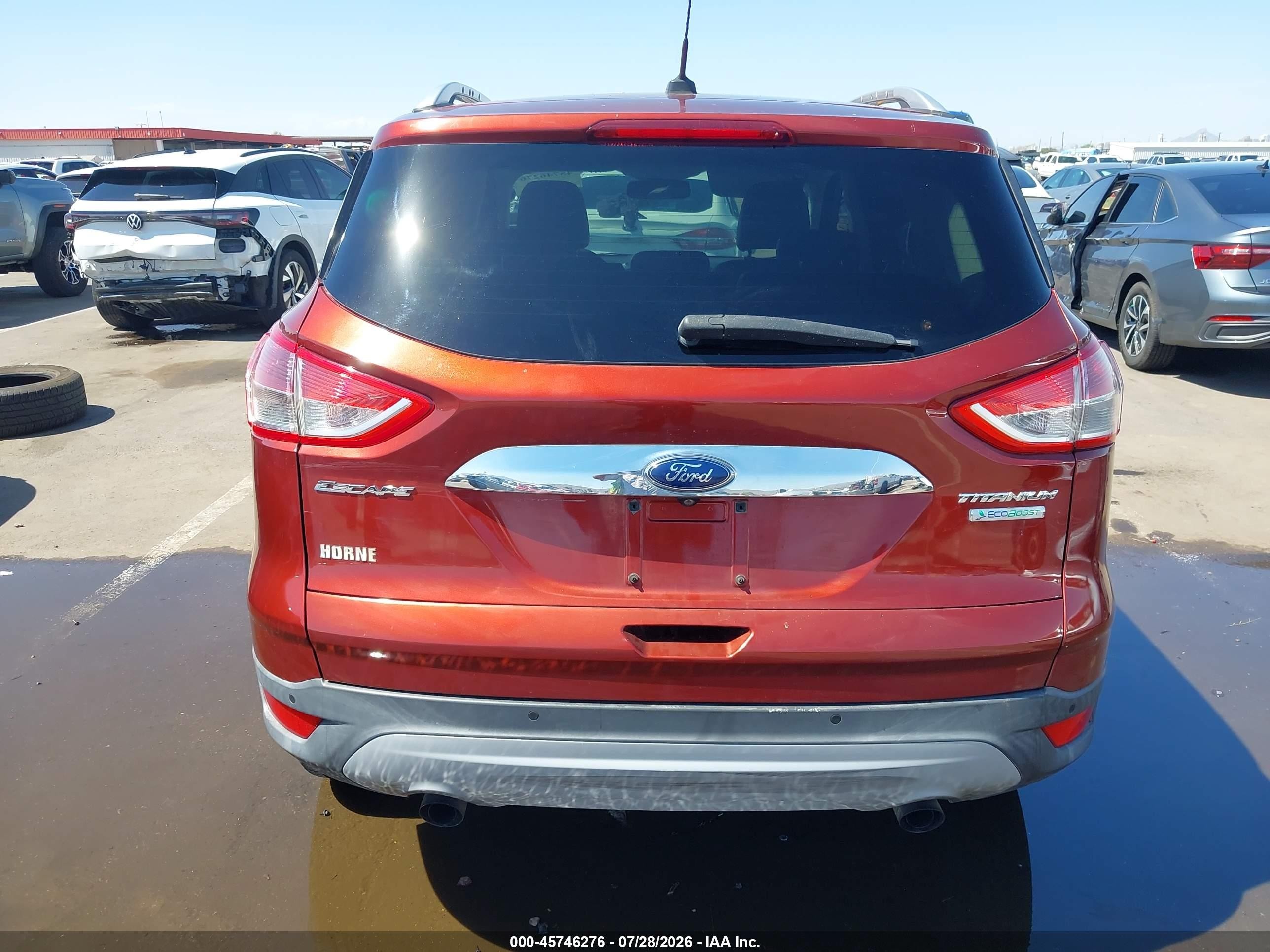 2014 Ford Escape Titanium Orange vin: 1FMCU0J96EUA05648
