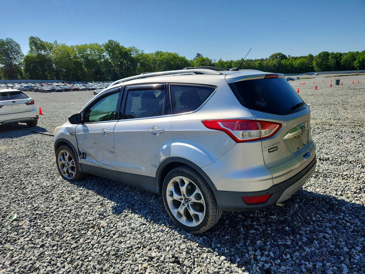 2014 Ford Escape Titanium Silver vin: 1FMCU0J96EUB38961