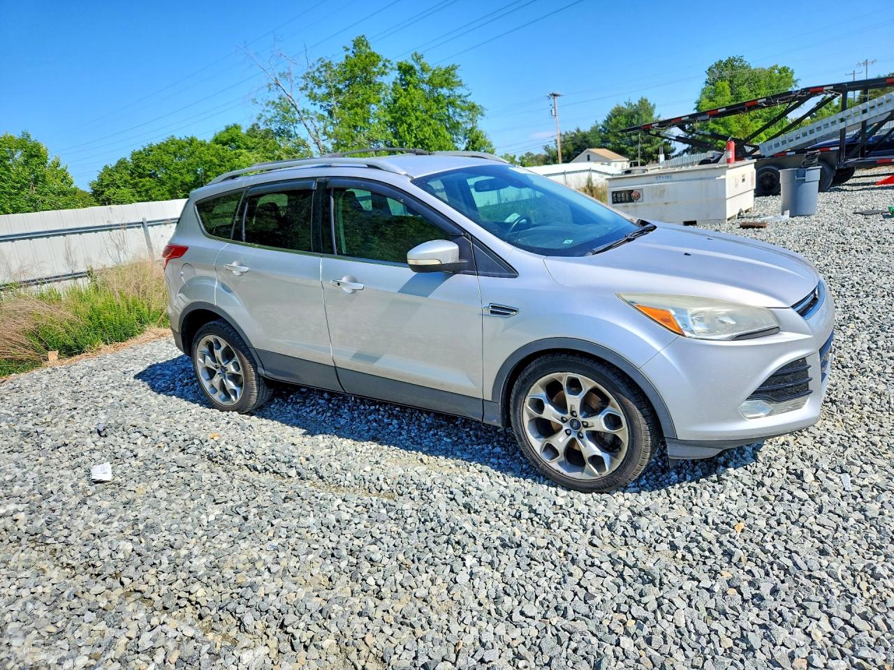 2014 Ford Escape Titanium Silver vin: 1FMCU0J96EUB38961