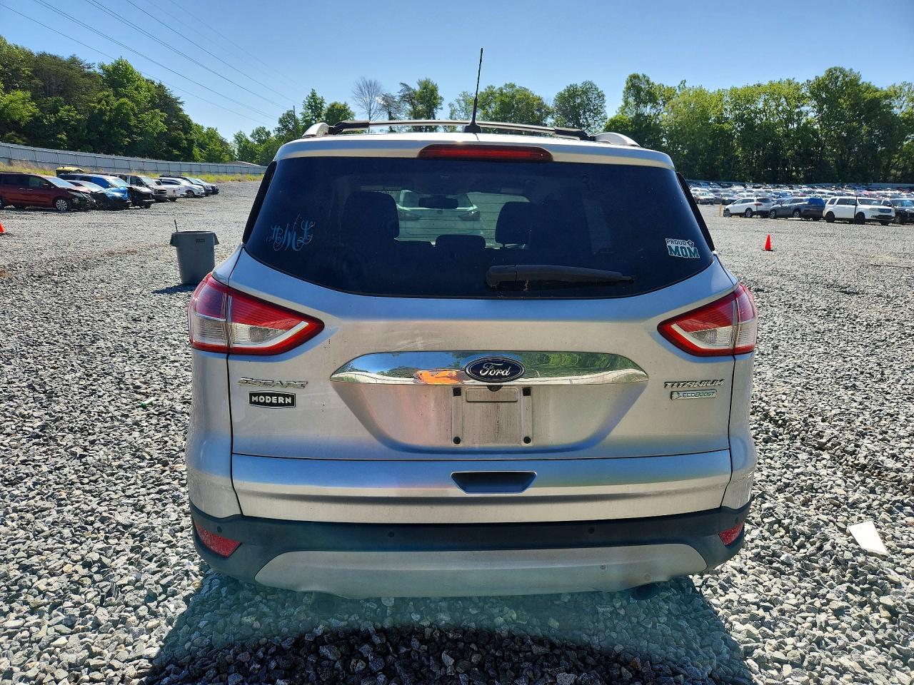 2014 Ford Escape Titanium Silver vin: 1FMCU0J96EUB38961