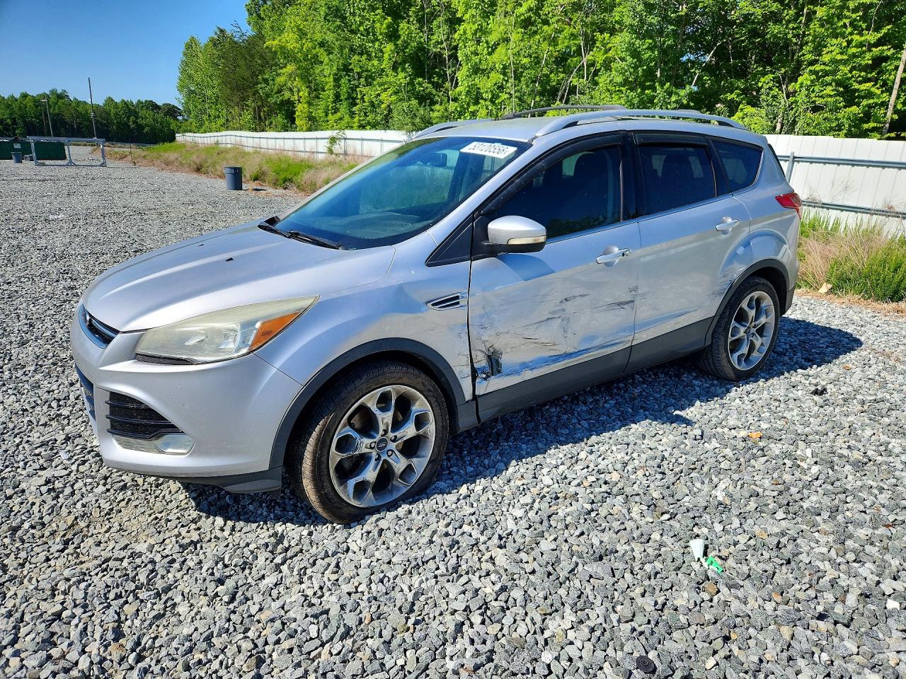 2014 Ford Escape Titanium Silver vin: 1FMCU0J96EUB38961