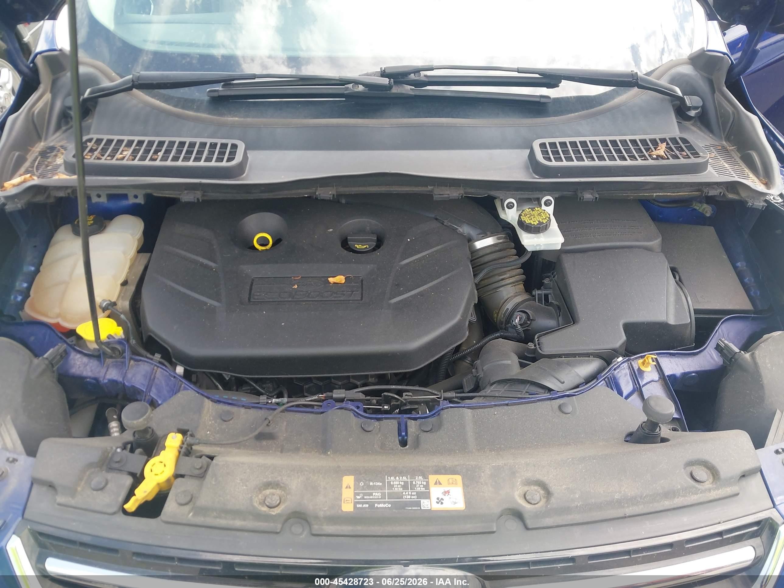 2014 Ford Escape Titanium Синий vin: 1FMCU0J96EUB44355