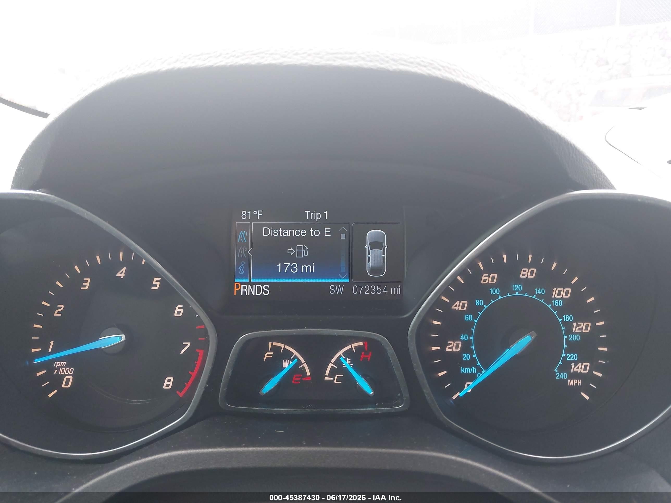 2014 Ford Escape Titanium Синий vin: 1FMCU0J96EUD09515