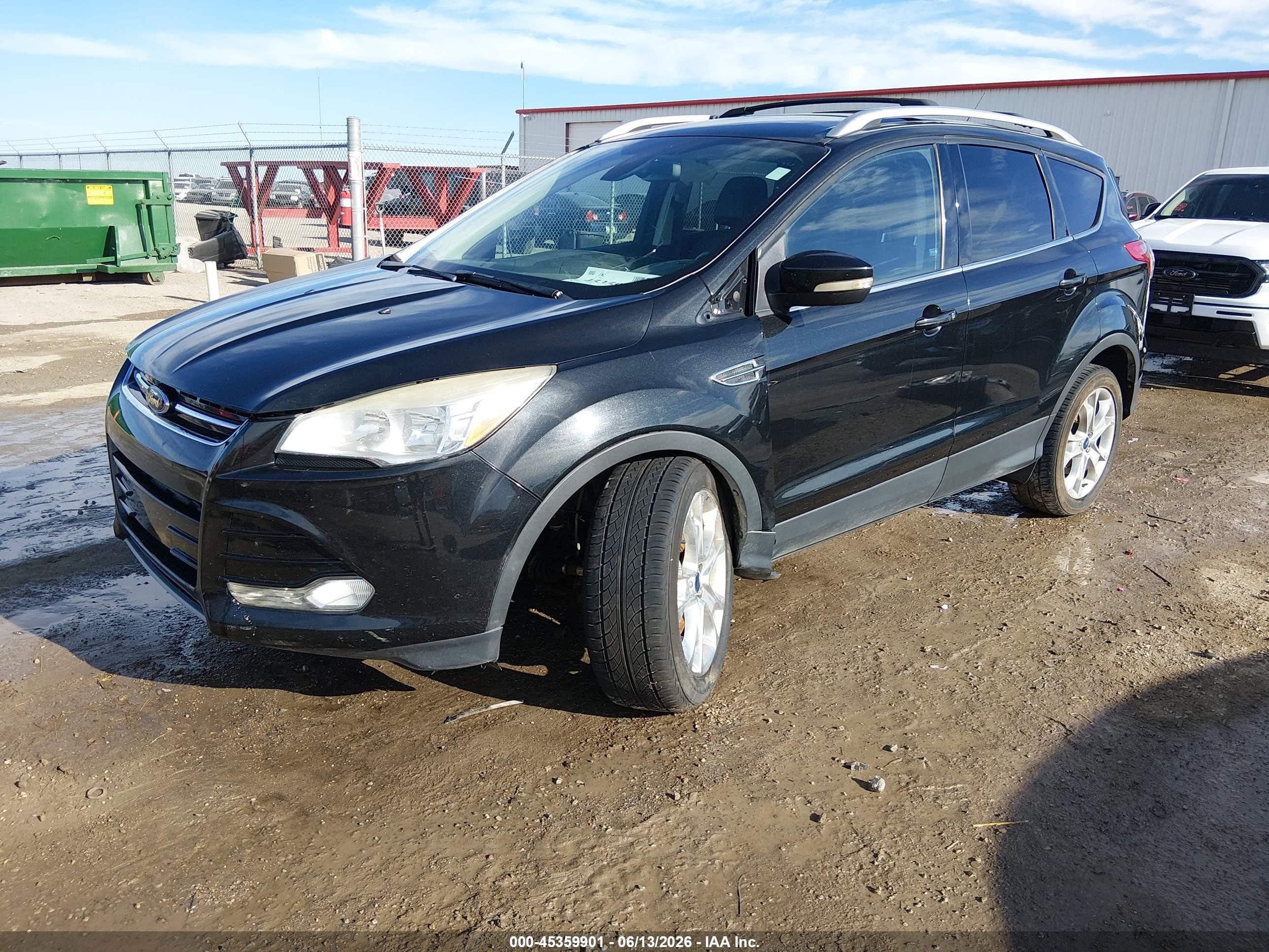 2014 Ford Escape Titanium Black vin: 1FMCU0J96EUD24502