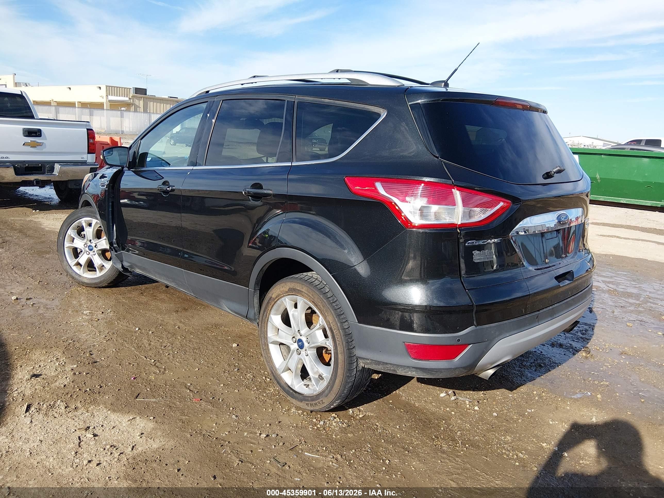 2014 Ford Escape Titanium Black vin: 1FMCU0J96EUD24502