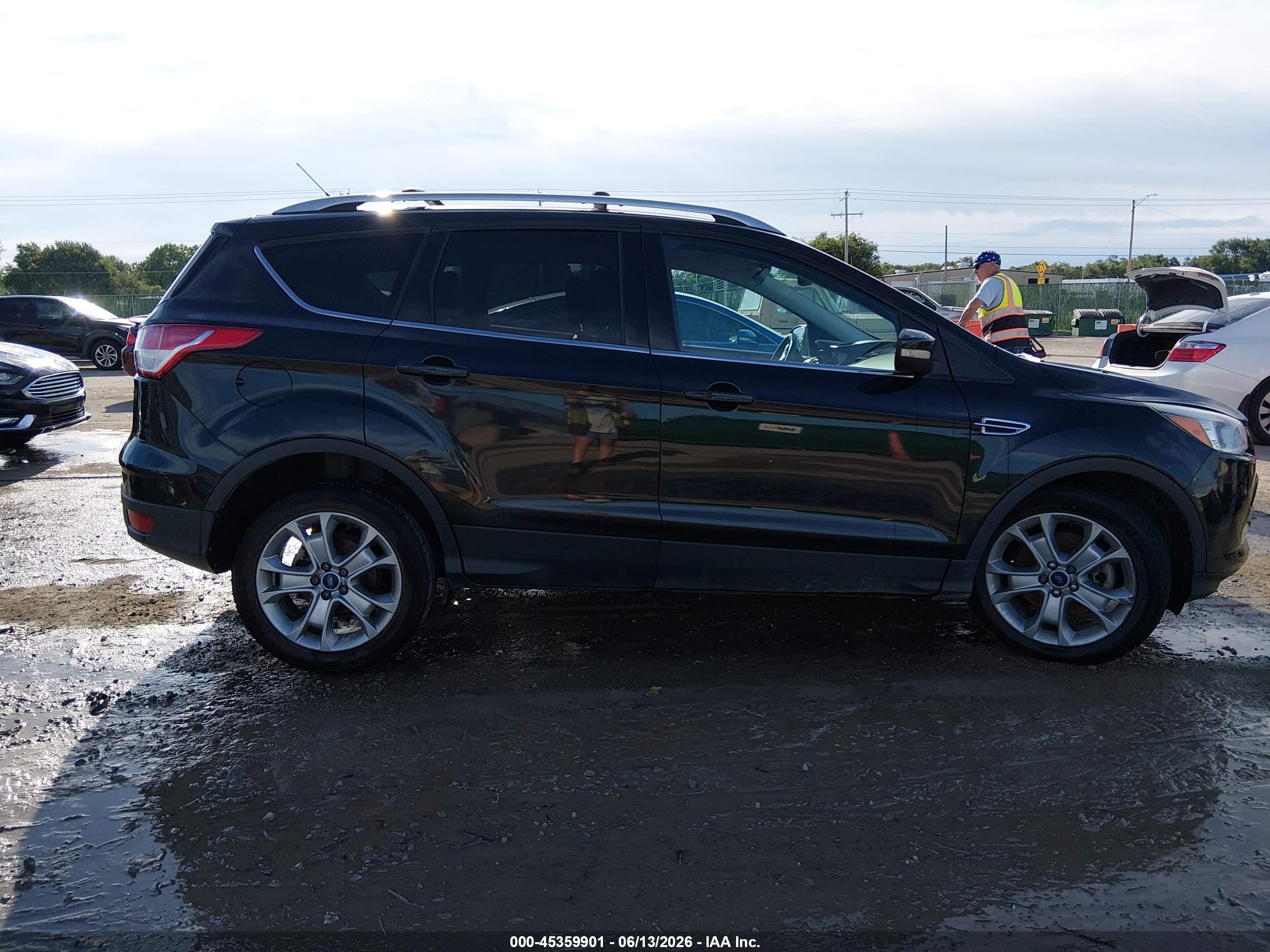 2014 Ford Escape Titanium Black vin: 1FMCU0J96EUD24502