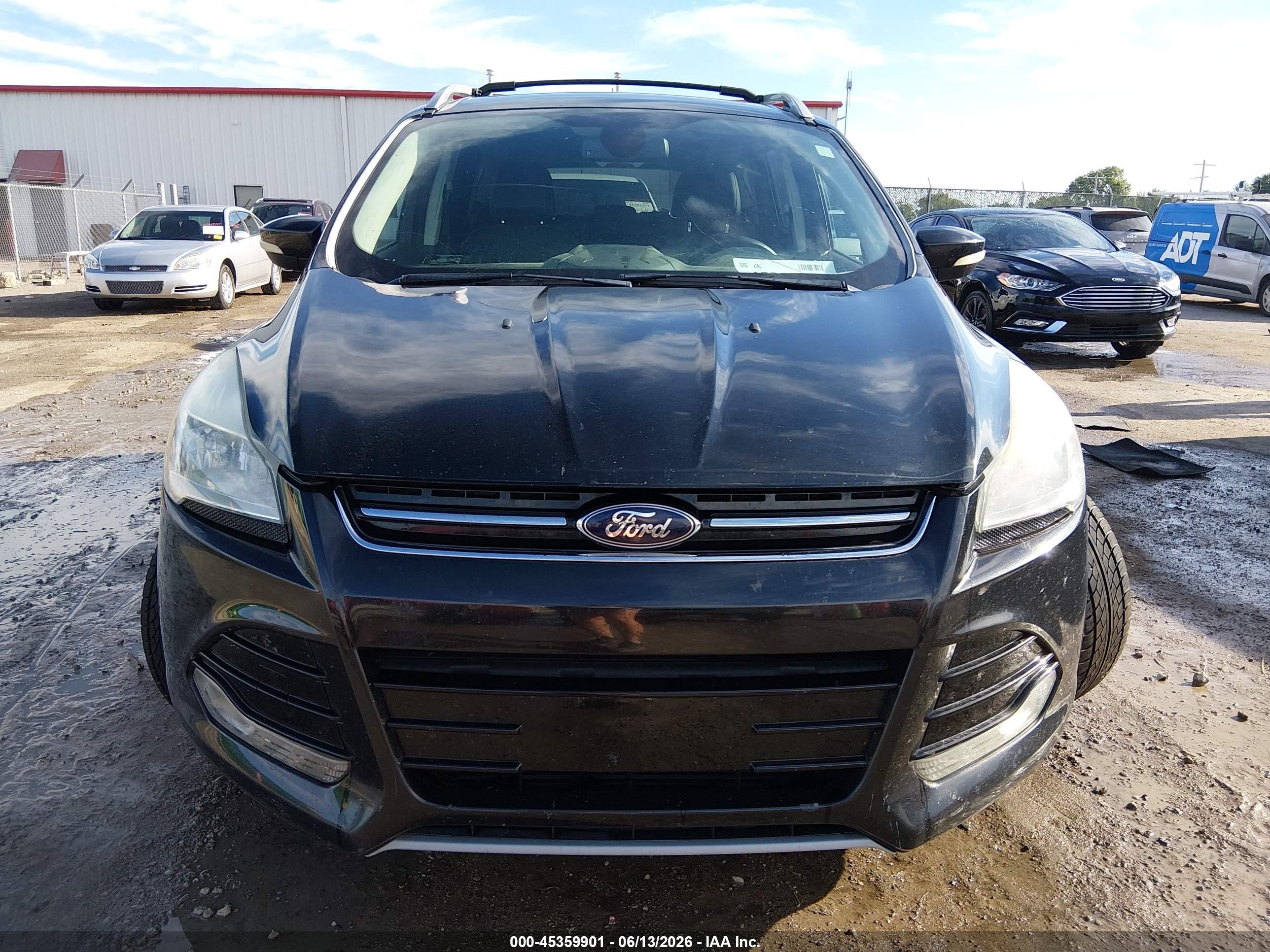 2014 Ford Escape Titanium Black vin: 1FMCU0J96EUD24502
