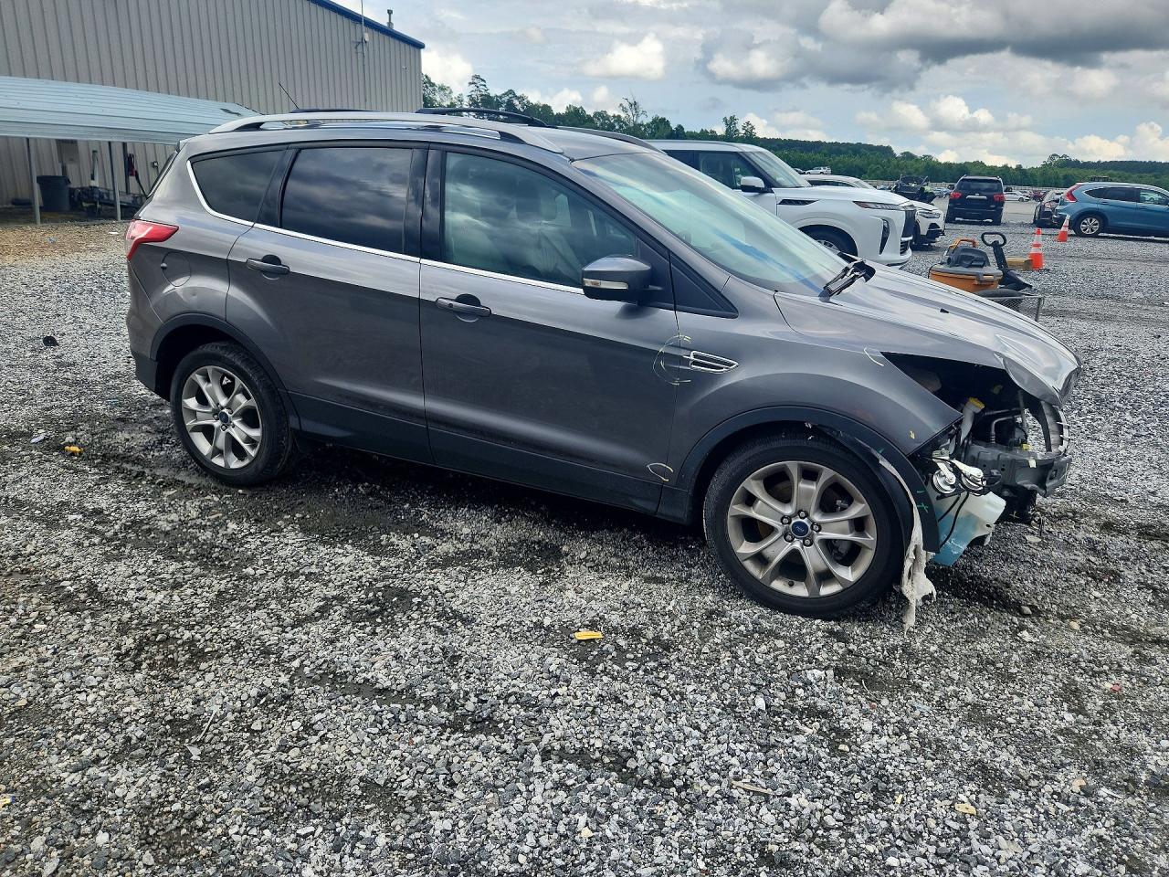 2014 Ford Escape Titanium Gray vin: 1FMCU0J96EUD63154