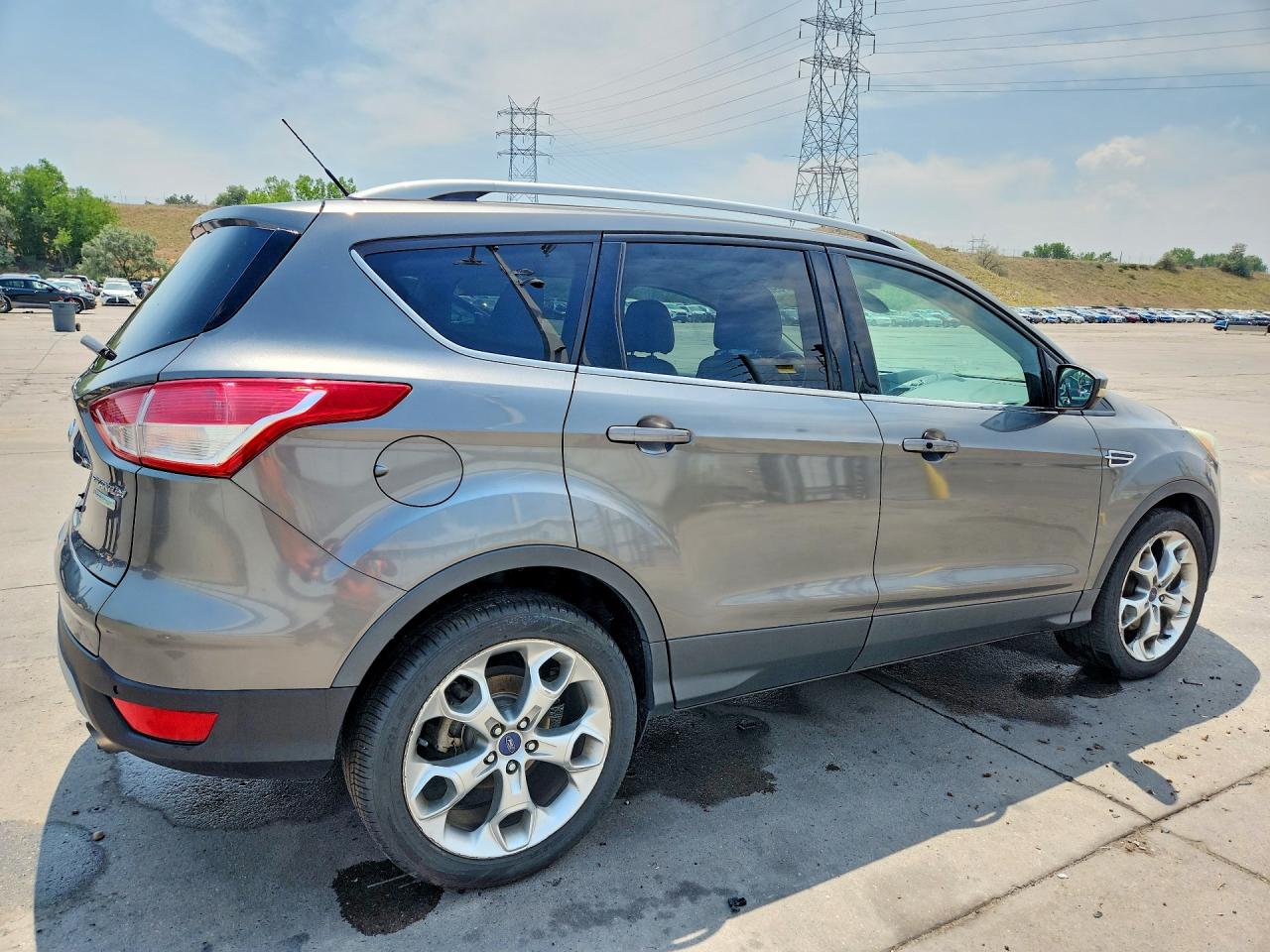 2014 Ford Escape Titanium Gray vin: 1FMCU0J96EUE25197