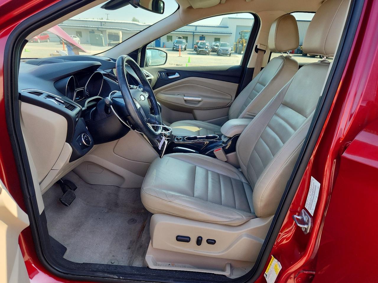 2015 Ford Escape Titanium Burgundy vin: 1FMCU0J96FUA14481