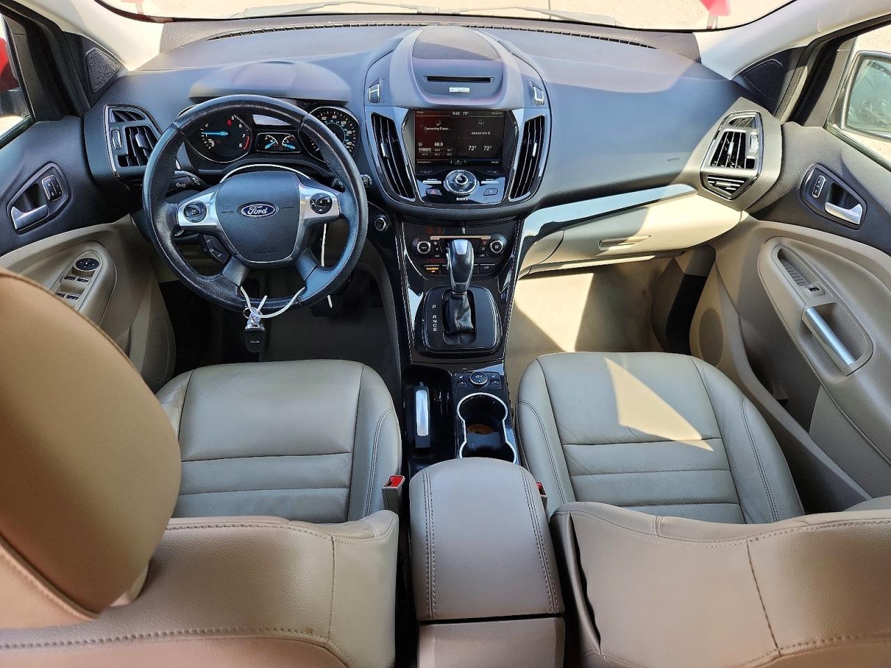 2015 Ford Escape Titanium Burgundy vin: 1FMCU0J96FUA14481