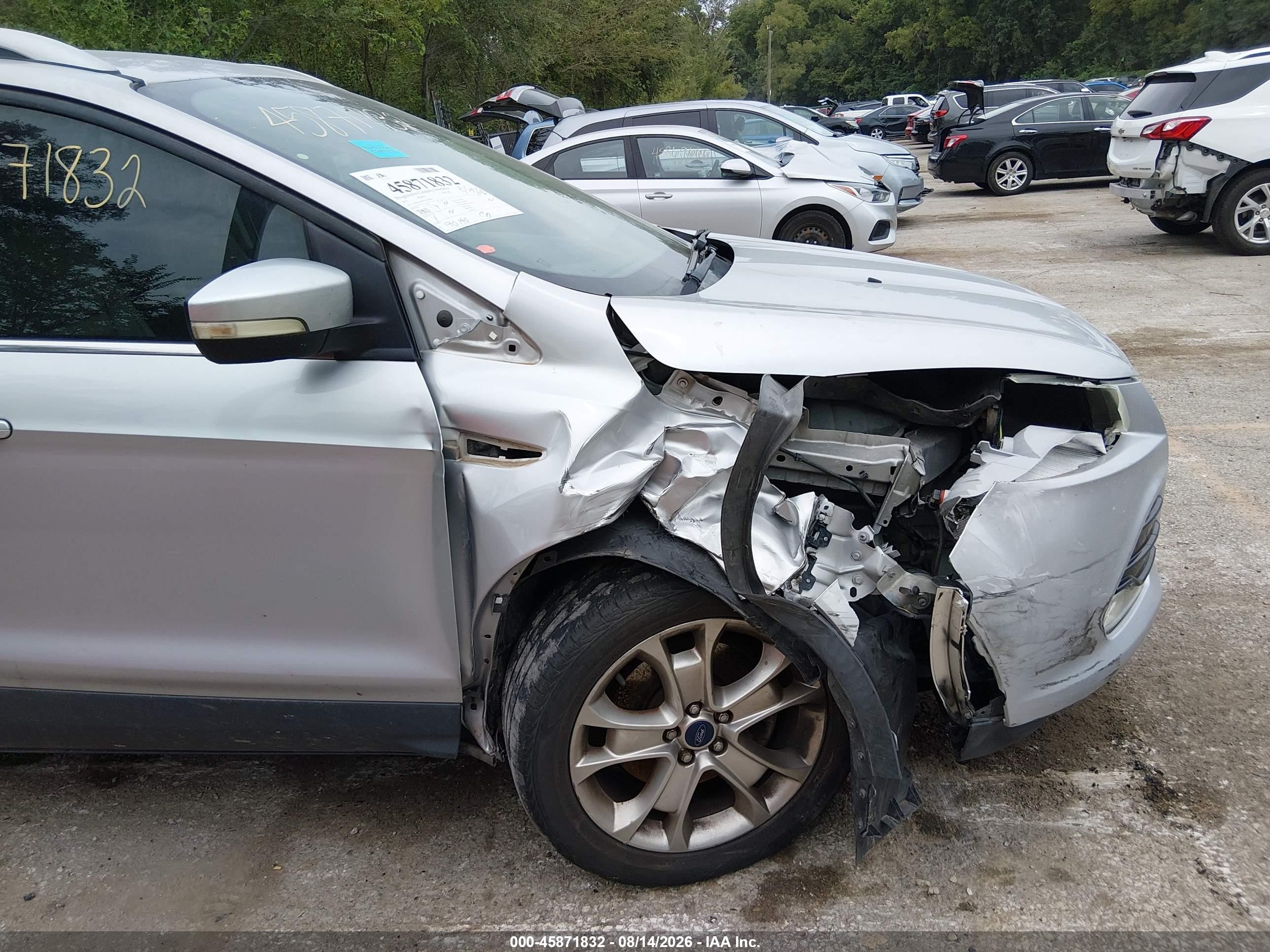 2015 Ford Escape Titanium Silver vin: 1FMCU0J96FUA20426