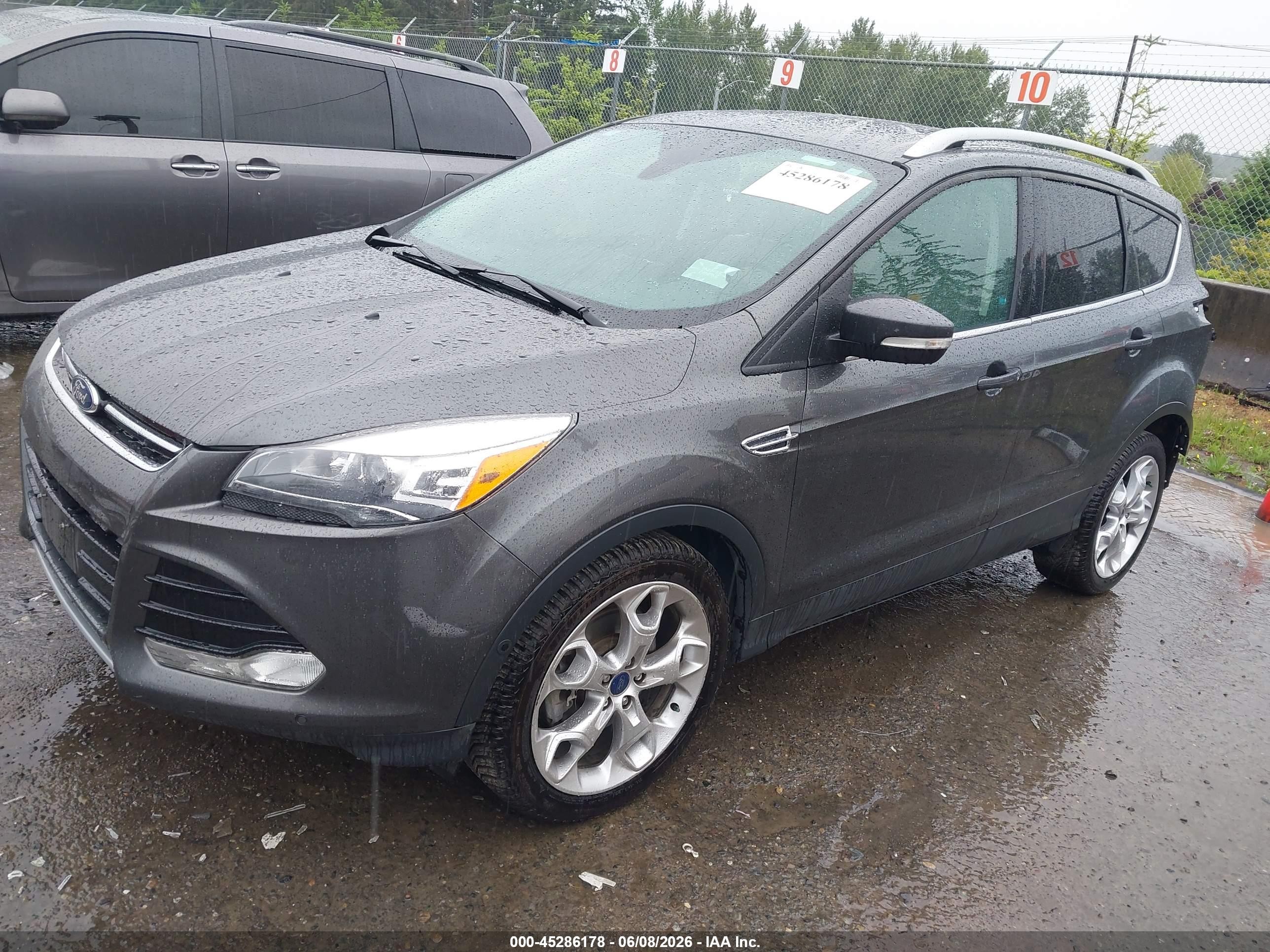 2015 Ford Escape Titanium Gray vin: 1FMCU0J96FUB14113