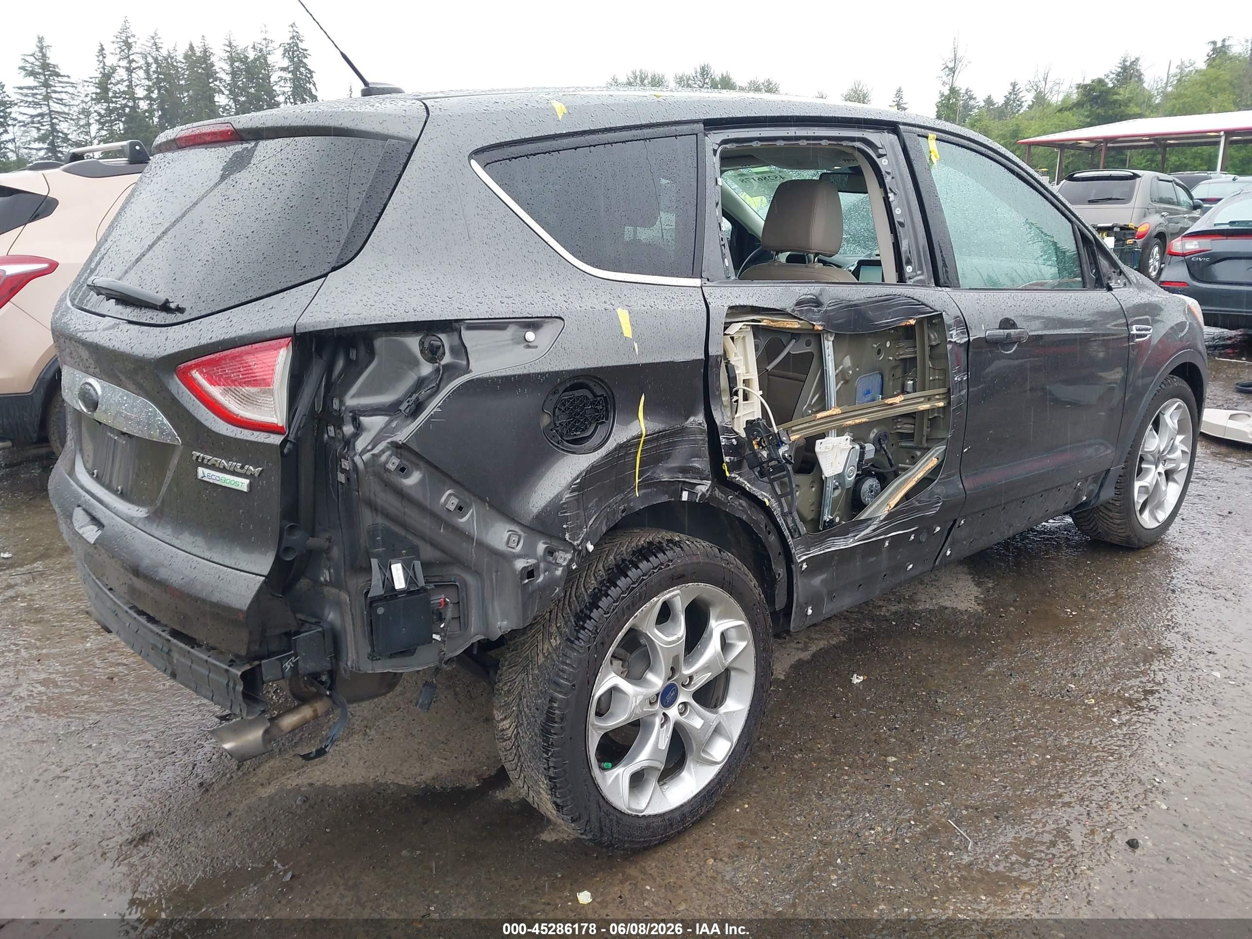2015 Ford Escape Titanium Gray vin: 1FMCU0J96FUB14113