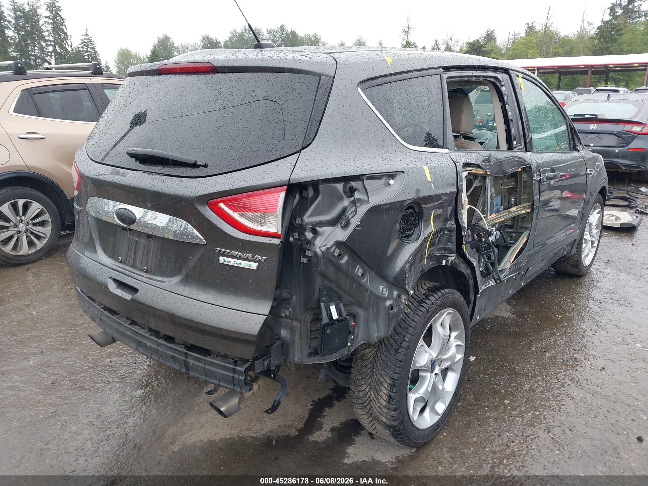 2015 Ford Escape Titanium Gray vin: 1FMCU0J96FUB14113