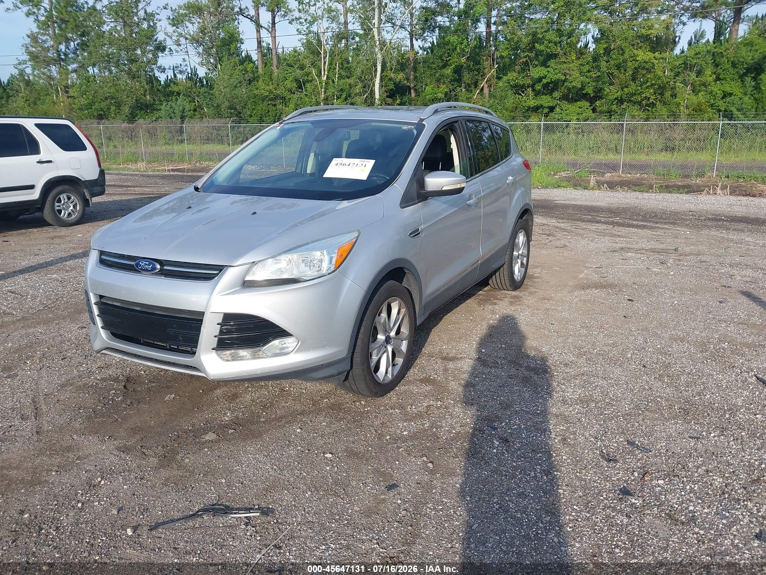 2015 Ford Escape Titanium Silver vin: 1FMCU0J96FUB36533