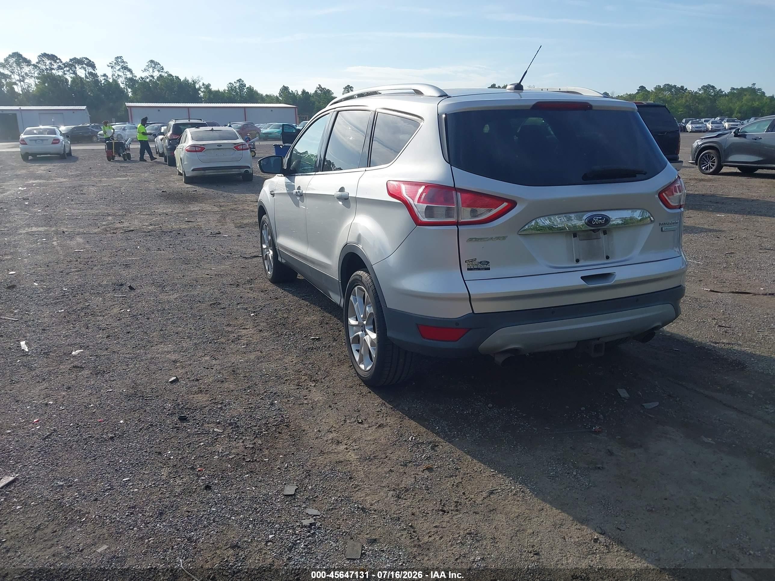 2015 Ford Escape Titanium Silver vin: 1FMCU0J96FUB36533