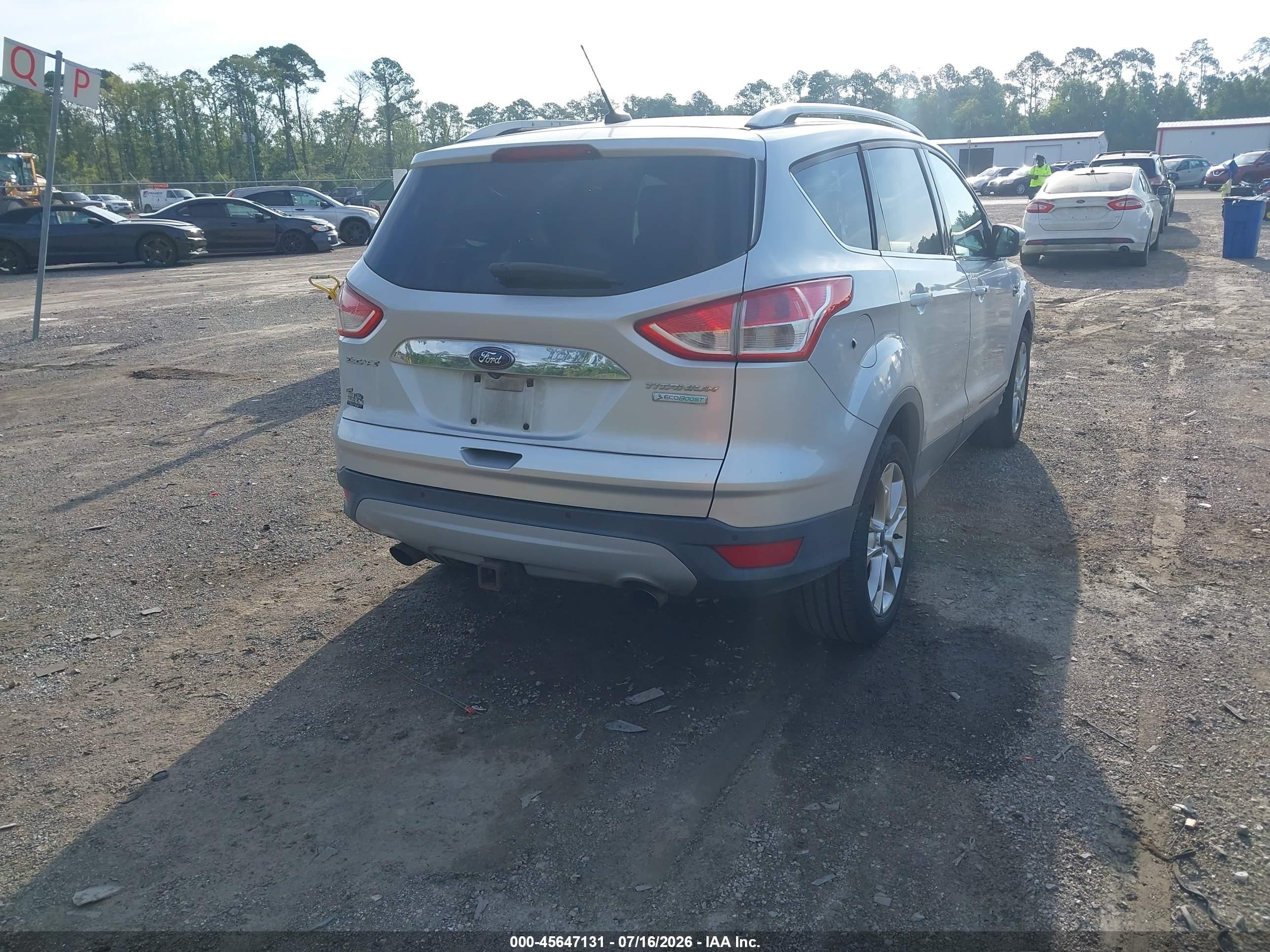 2015 Ford Escape Titanium Silver vin: 1FMCU0J96FUB36533