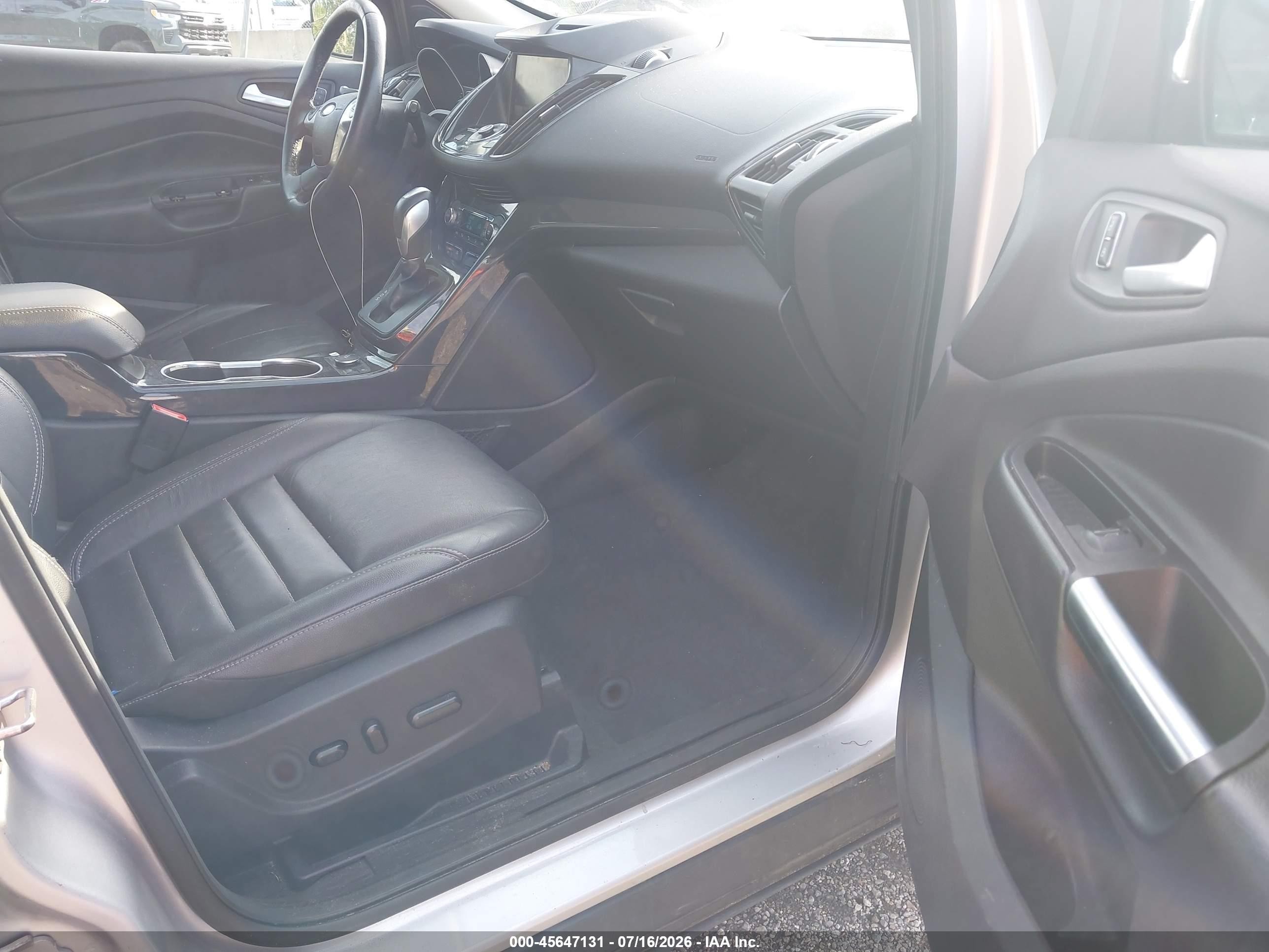 2015 Ford Escape Titanium Silver vin: 1FMCU0J96FUB36533
