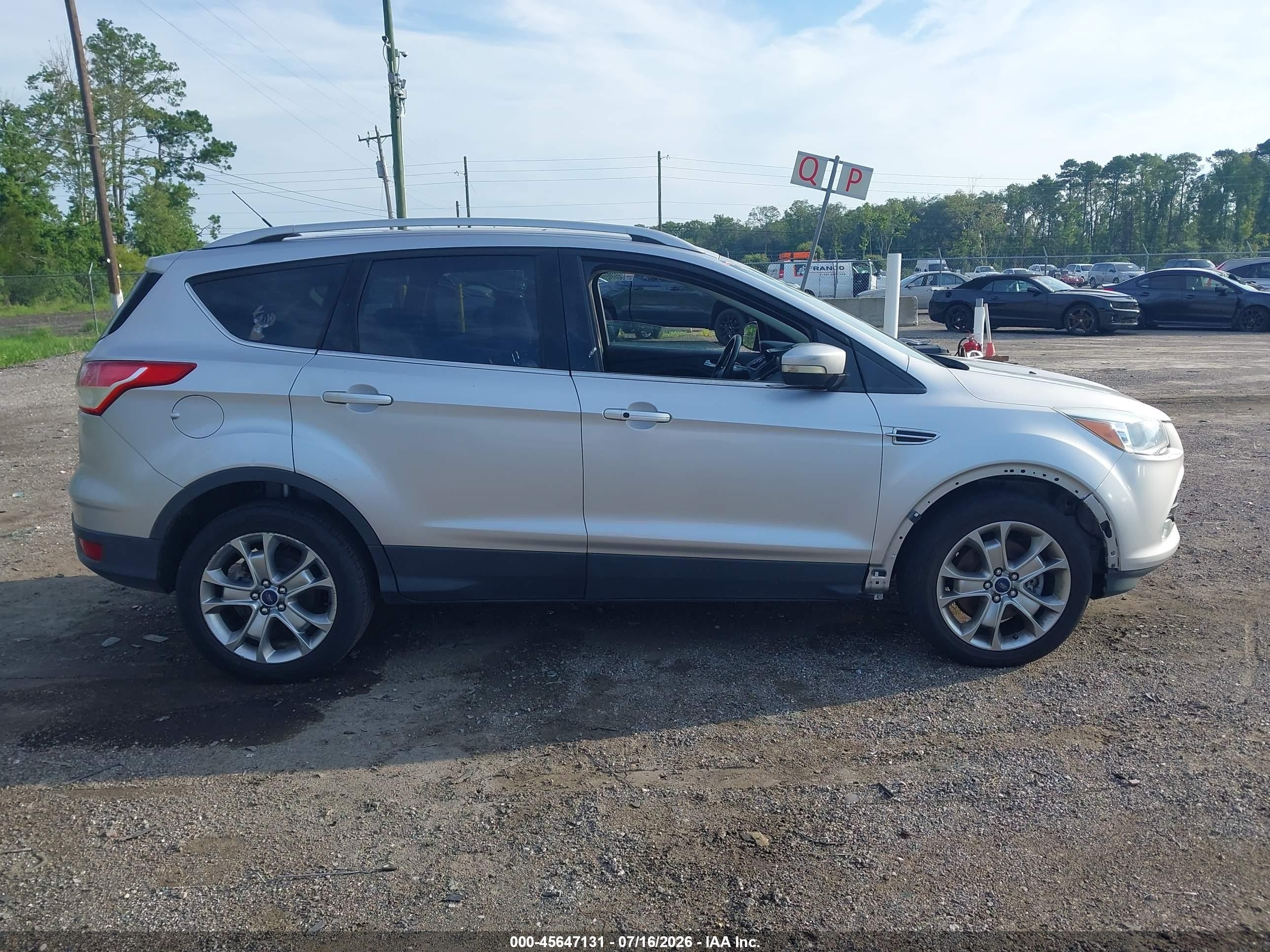 2015 Ford Escape Titanium Silver vin: 1FMCU0J96FUB36533