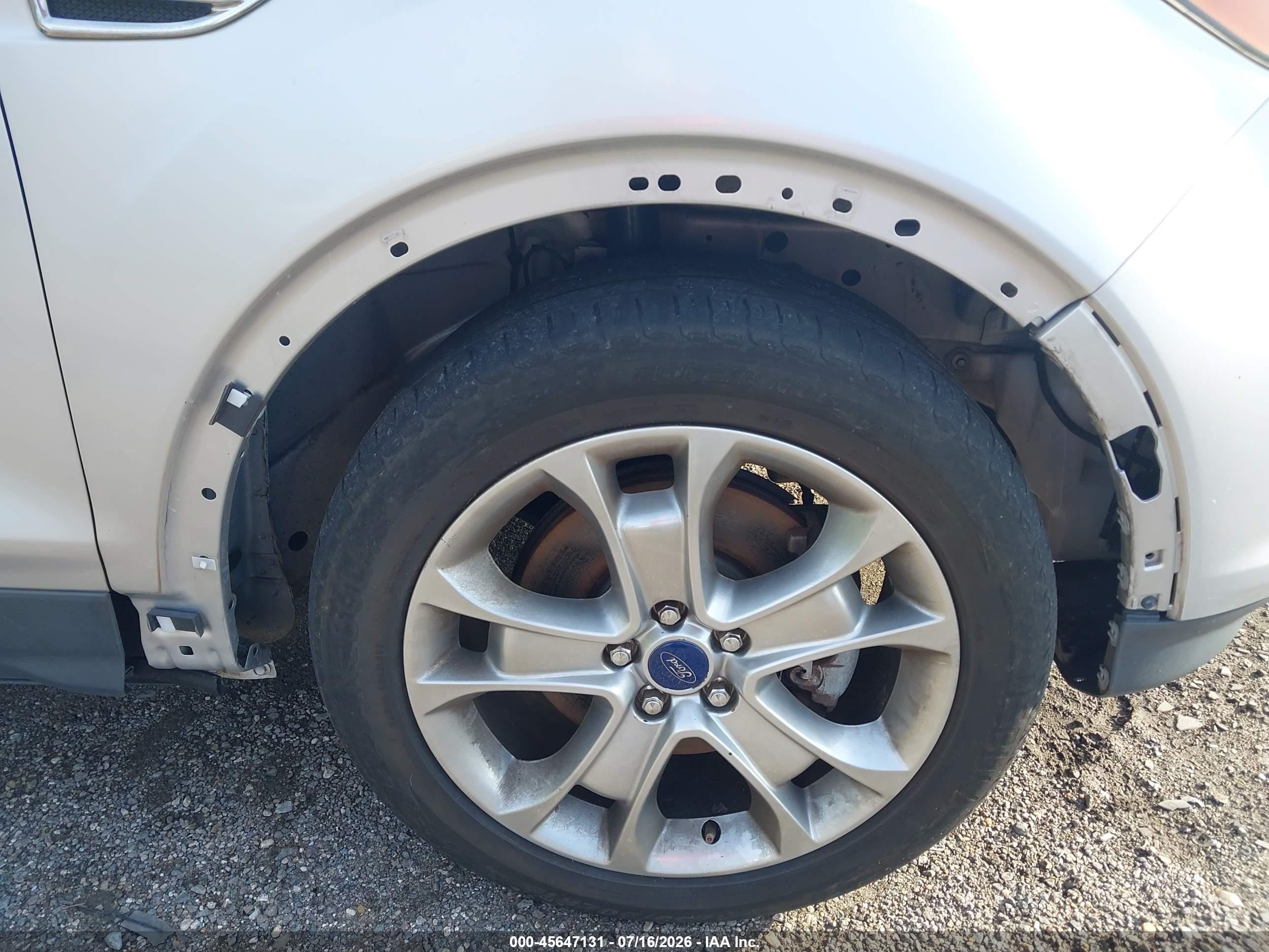2015 Ford Escape Titanium Silver vin: 1FMCU0J96FUB36533