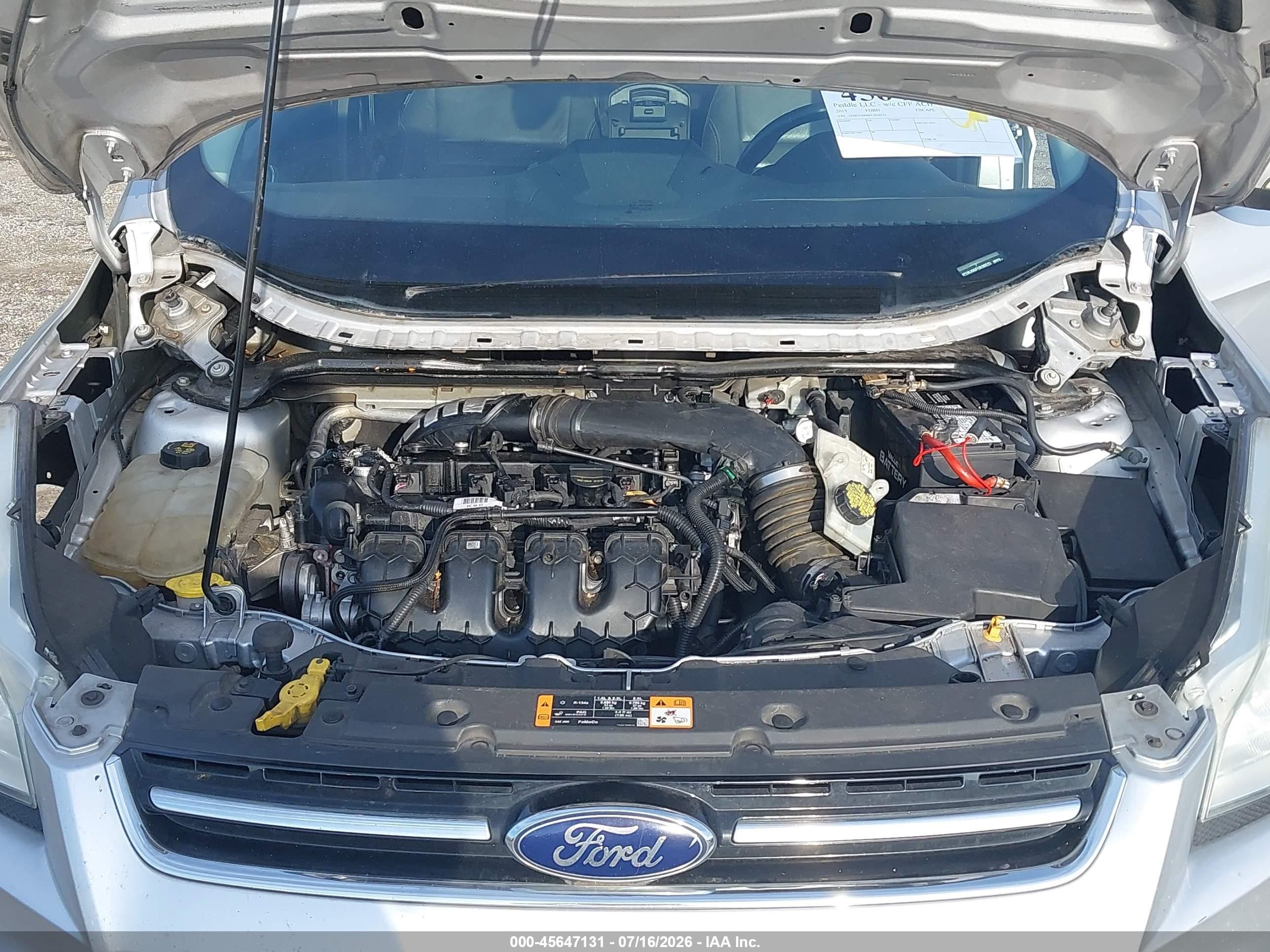 2015 Ford Escape Titanium Silver vin: 1FMCU0J96FUB36533