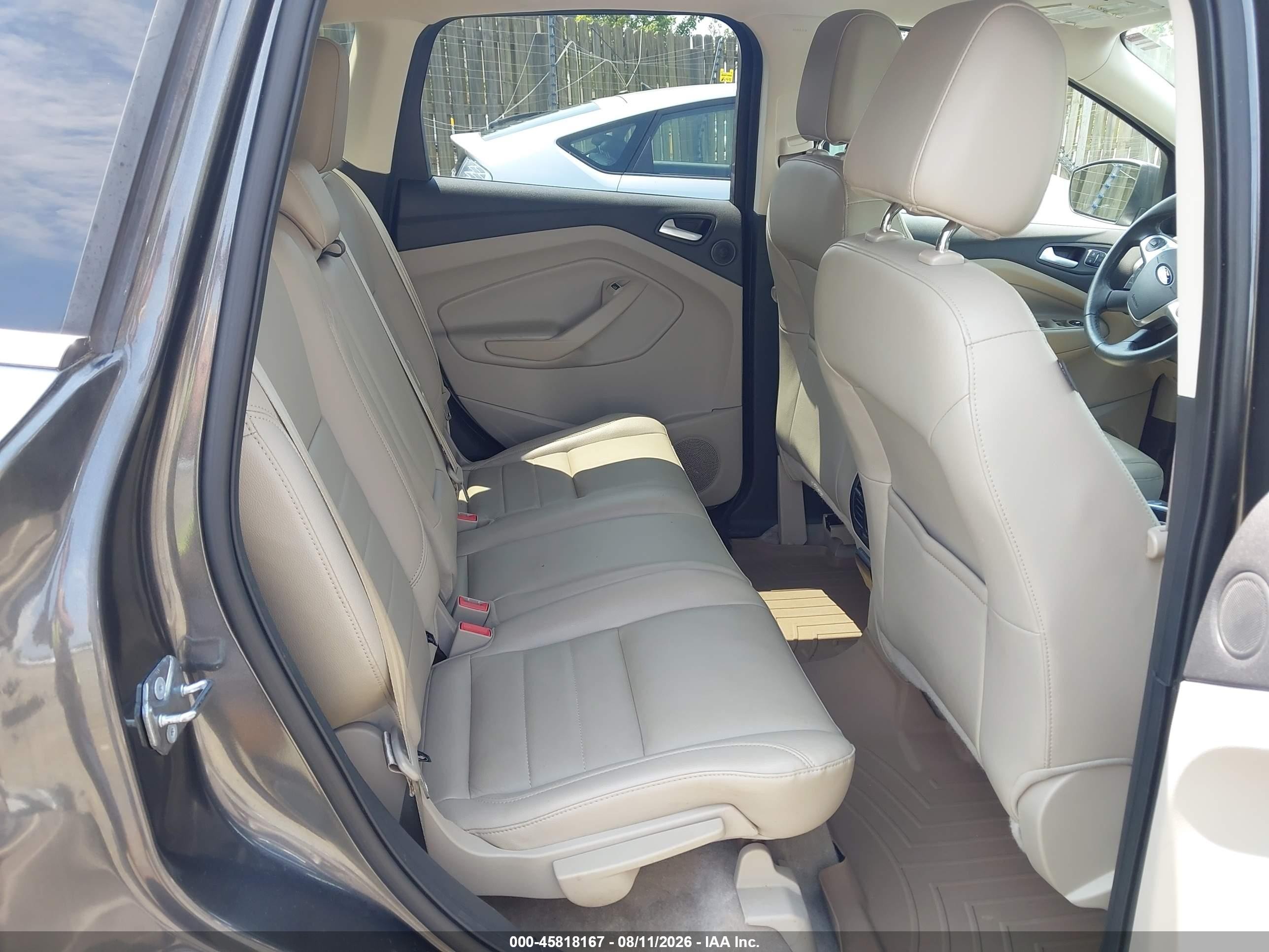 2015 Ford Escape Titanium Серый vin: 1FMCU0J96FUB69242