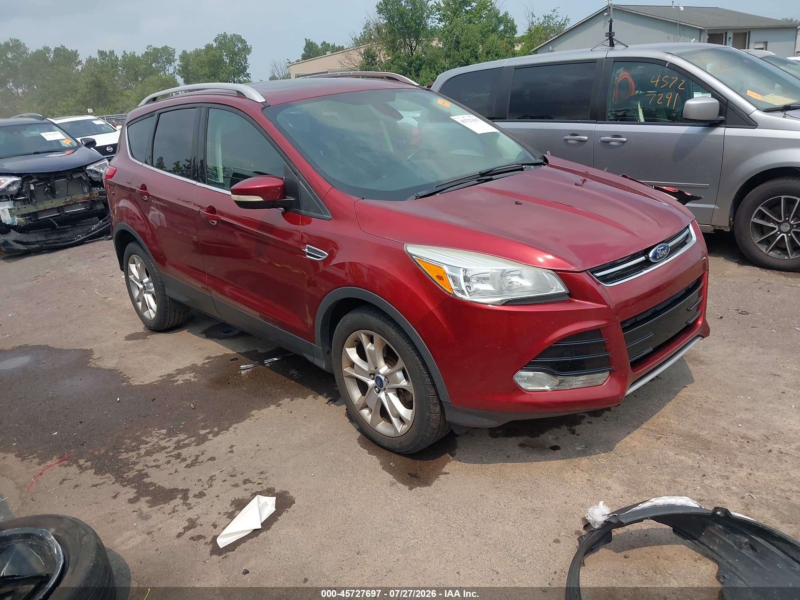 2015 Ford Escape Titanium Оранжевый vin: 1FMCU0J96FUB75266