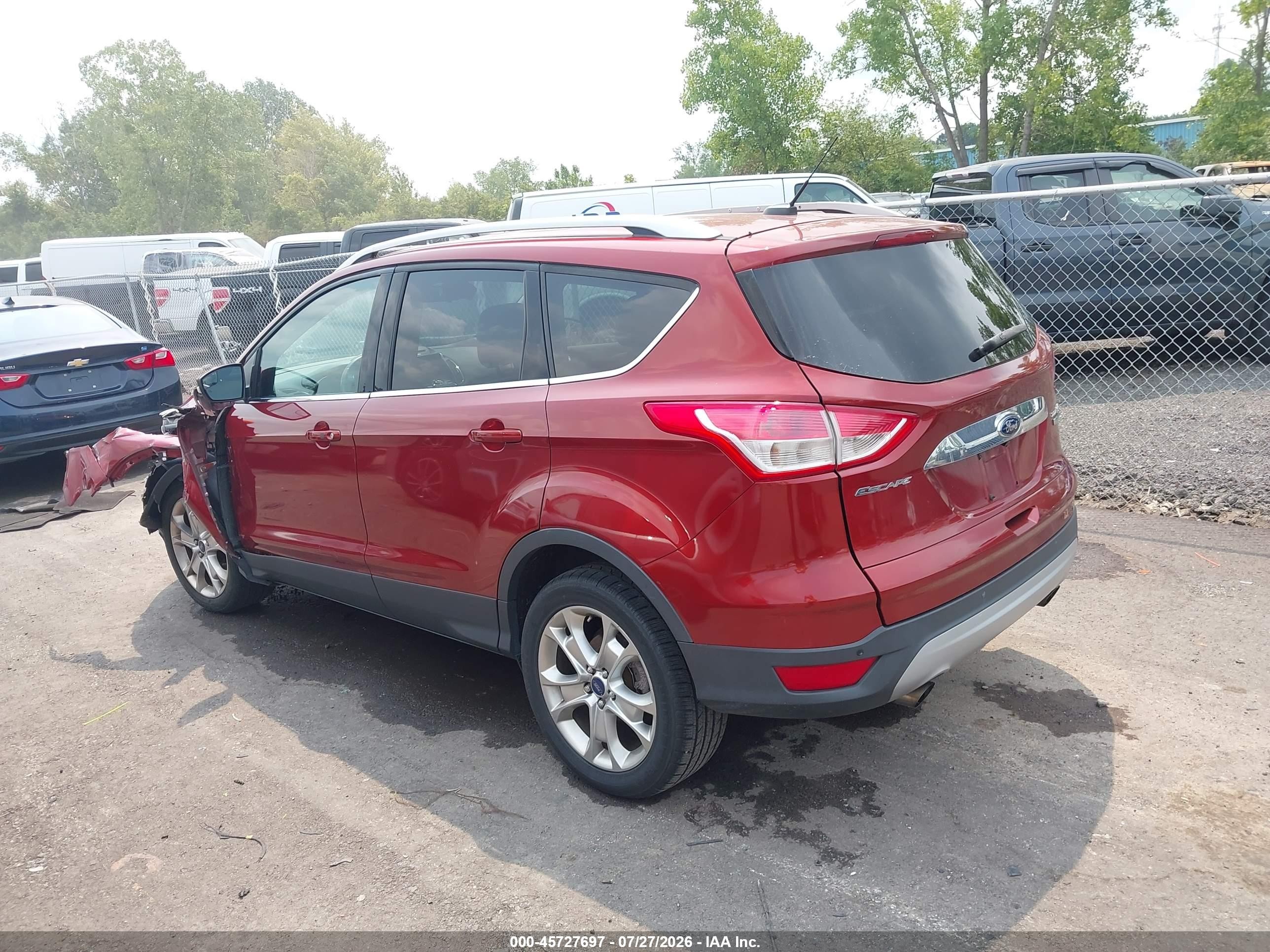 2015 Ford Escape Titanium Orange vin: 1FMCU0J96FUB75266