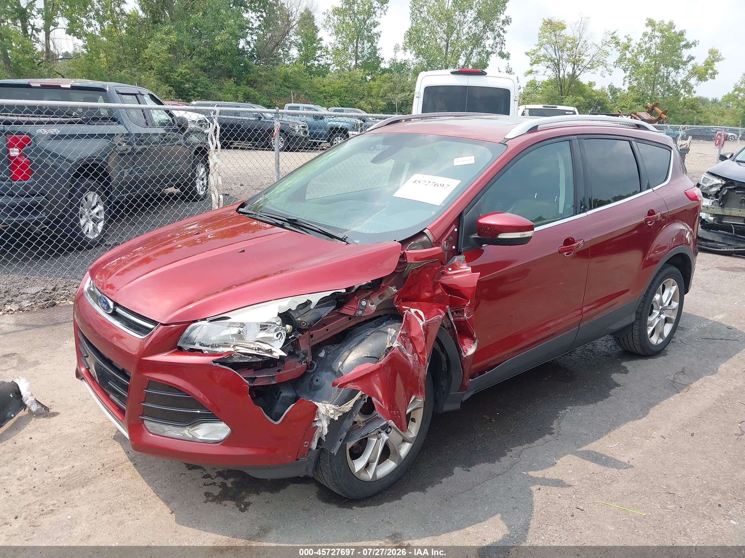 2015 Ford Escape Titanium Orange vin: 1FMCU0J96FUB75266