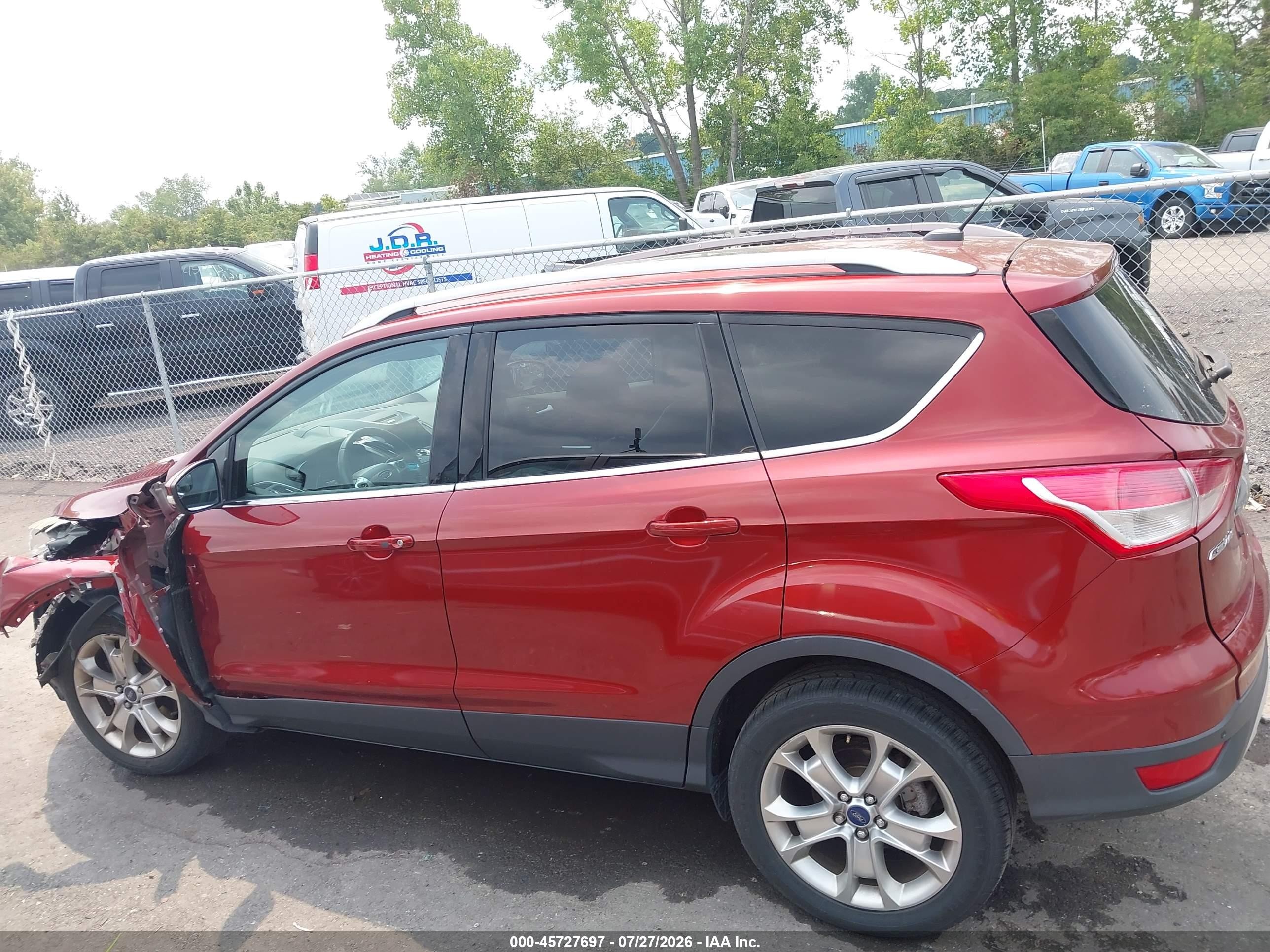 2015 Ford Escape Titanium Orange vin: 1FMCU0J96FUB75266