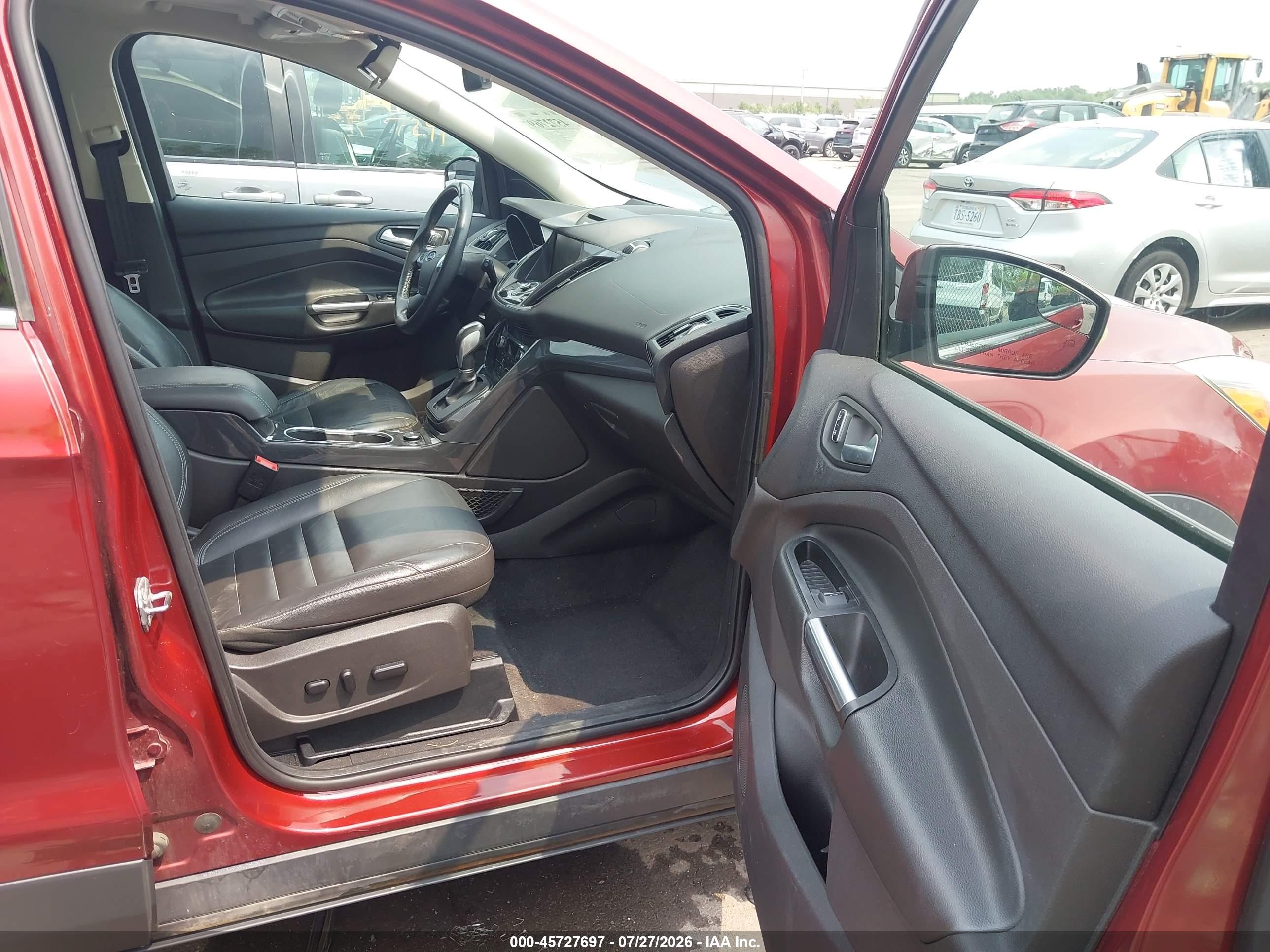 2015 Ford Escape Titanium Orange vin: 1FMCU0J96FUB75266