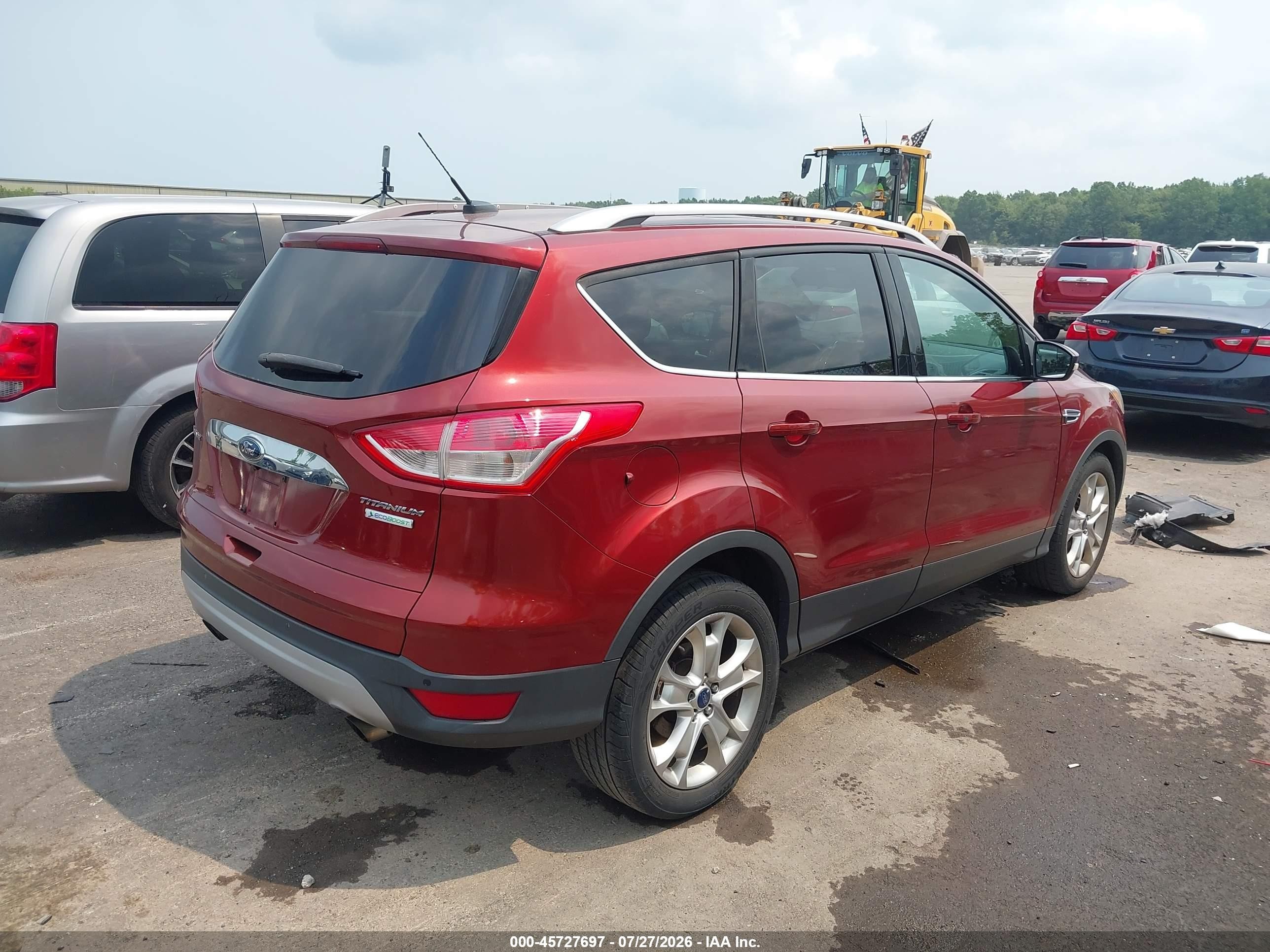 2015 Ford Escape Titanium Orange vin: 1FMCU0J96FUB75266