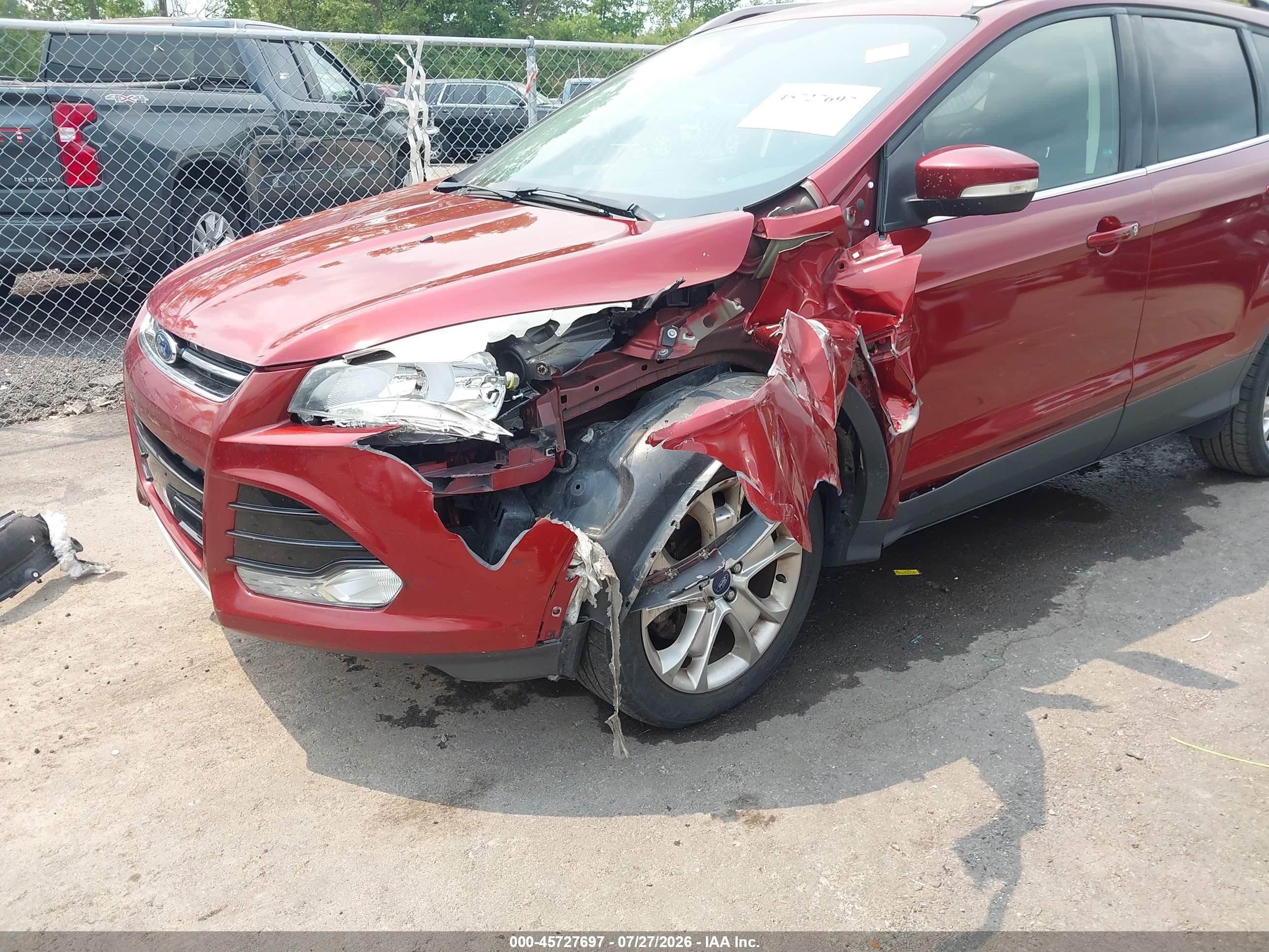 2015 Ford Escape Titanium Orange vin: 1FMCU0J96FUB75266
