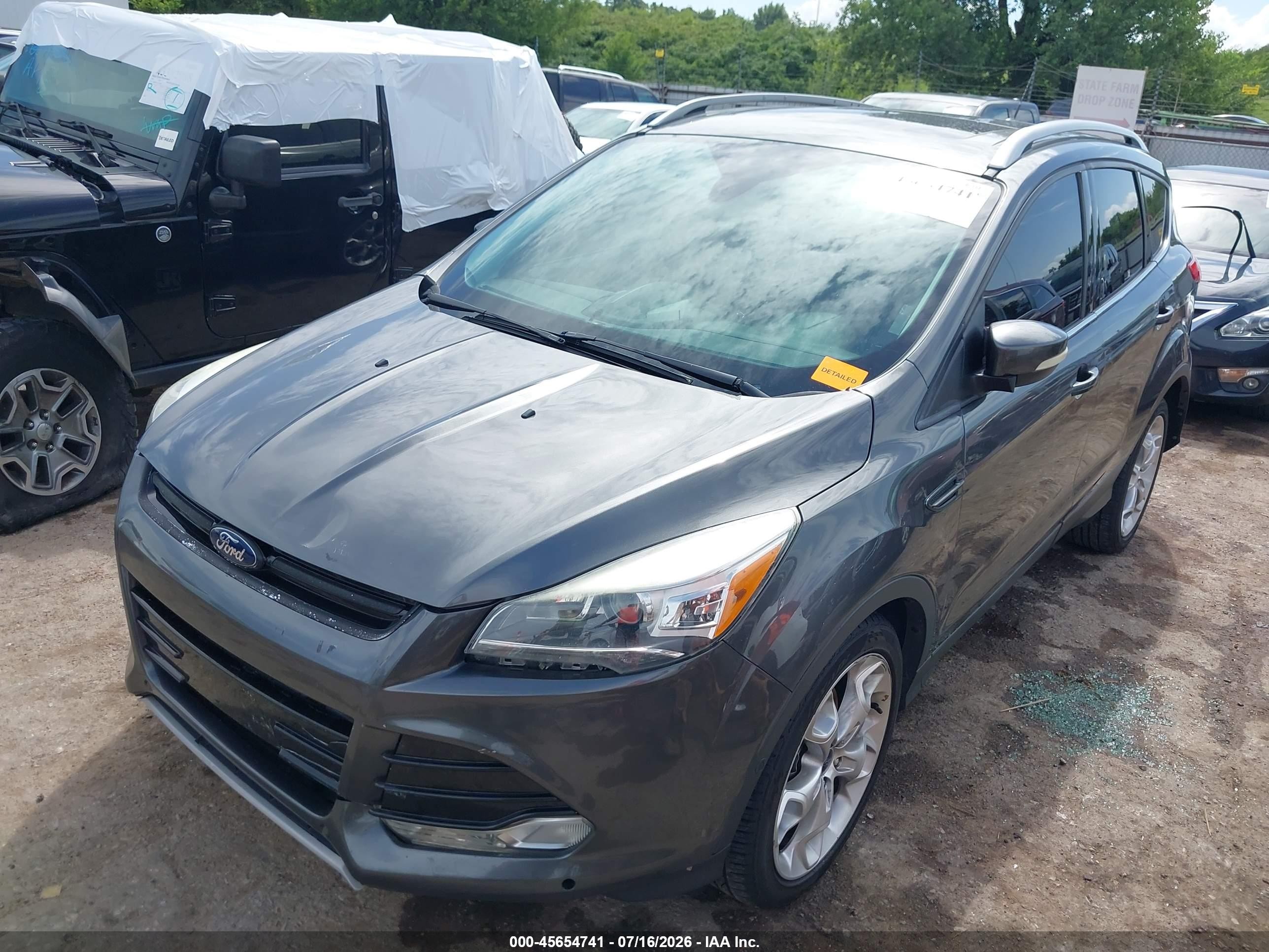 2015 Ford Escape Titanium Gray vin: 1FMCU0J96FUB80600