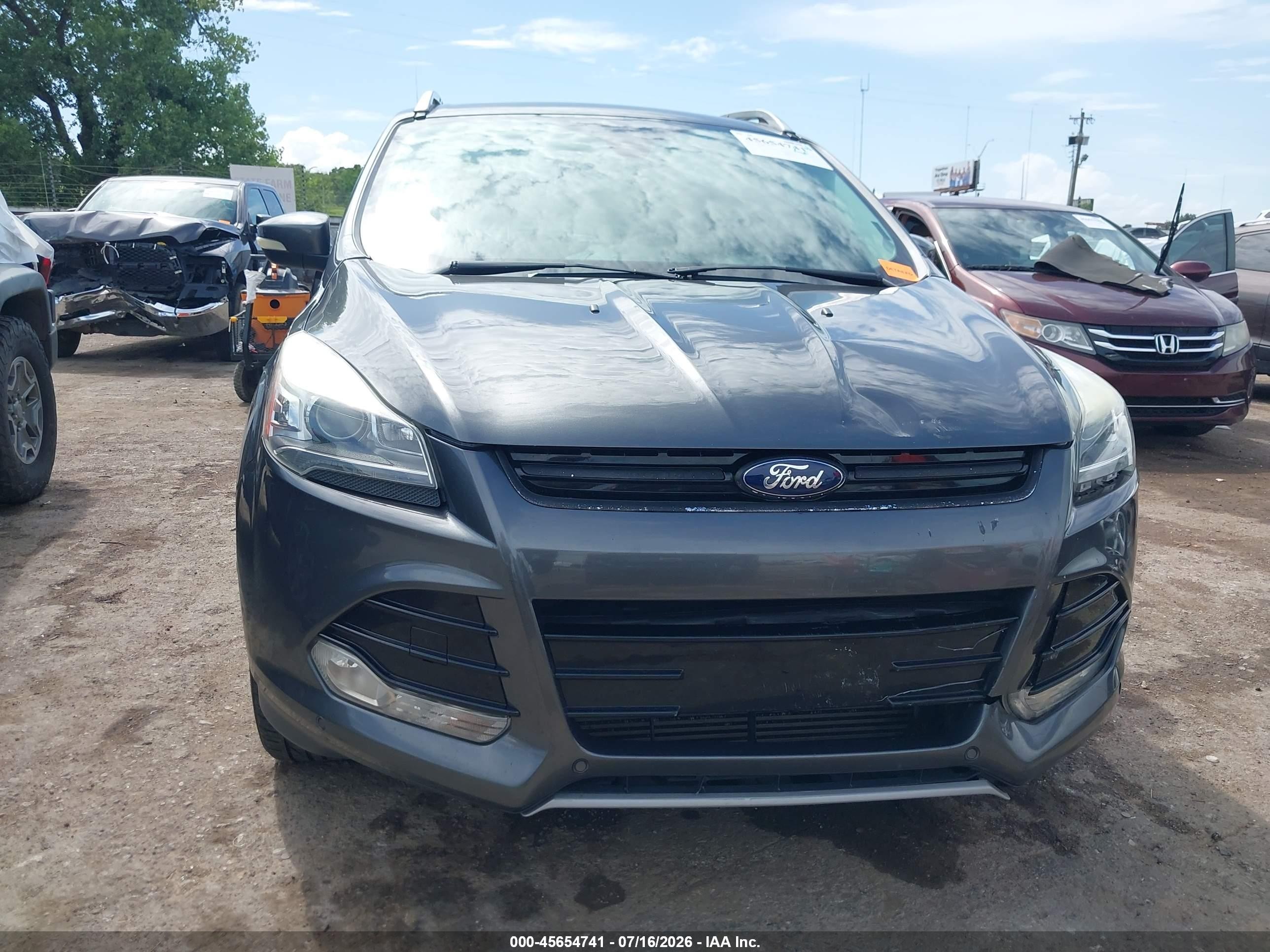 2015 Ford Escape Titanium Gray vin: 1FMCU0J96FUB80600