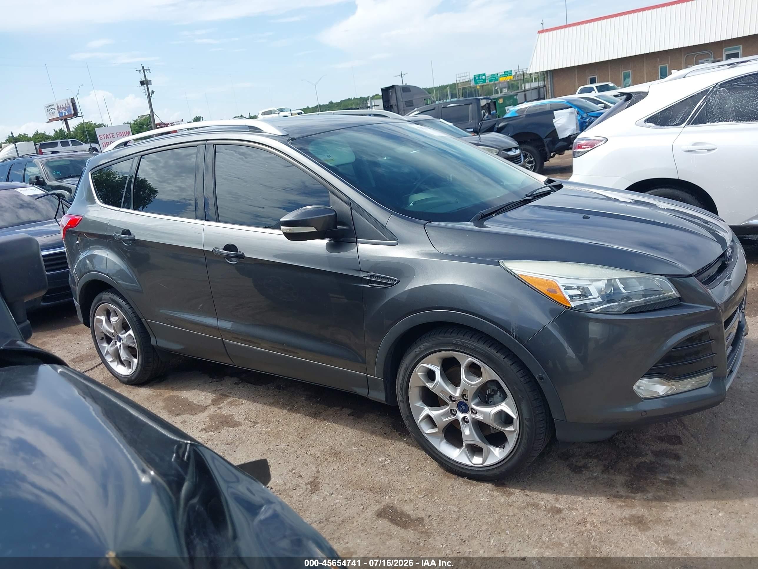 2015 Ford Escape Titanium Gray vin: 1FMCU0J96FUB80600