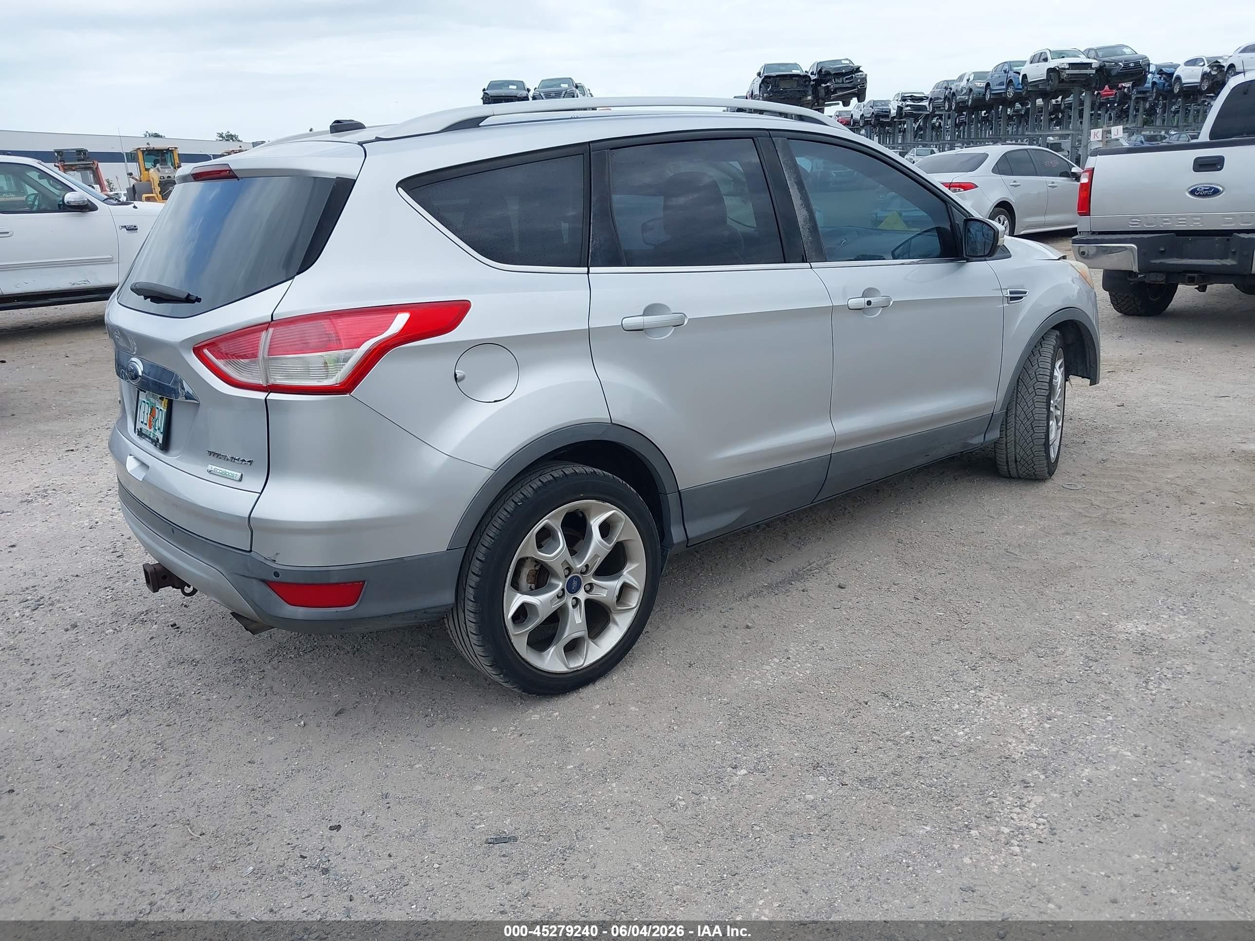 2015 Ford Escape Titanium Silver vin: 1FMCU0J96FUC40357