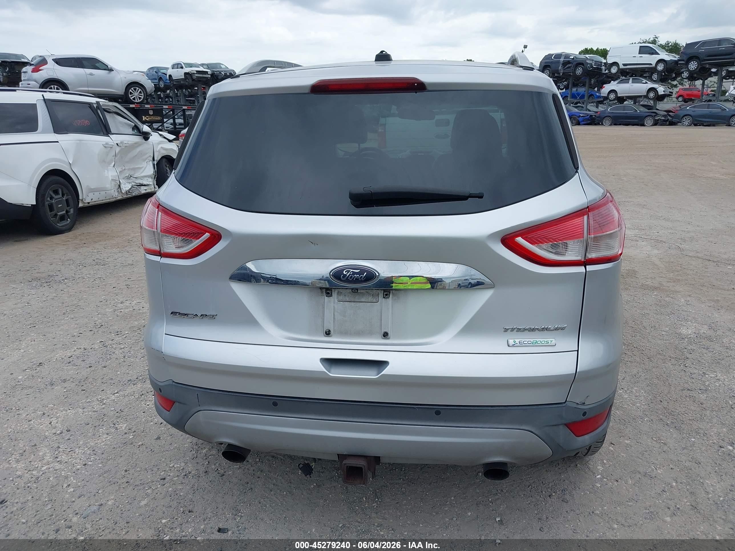 2015 Ford Escape Titanium Silver vin: 1FMCU0J96FUC40357
