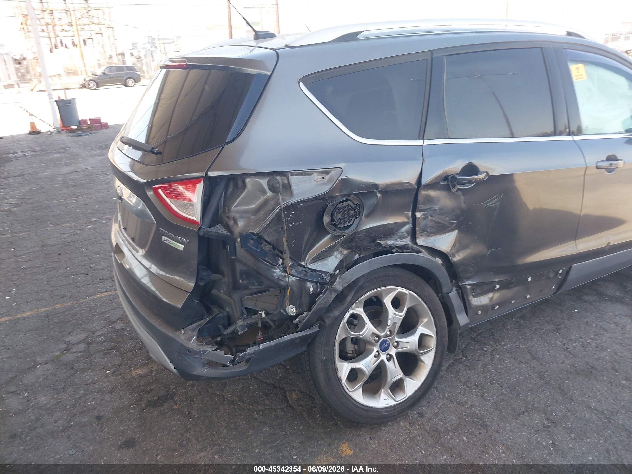 2015 Ford Escape Titanium Gray vin: 1FMCU0J96FUC80051